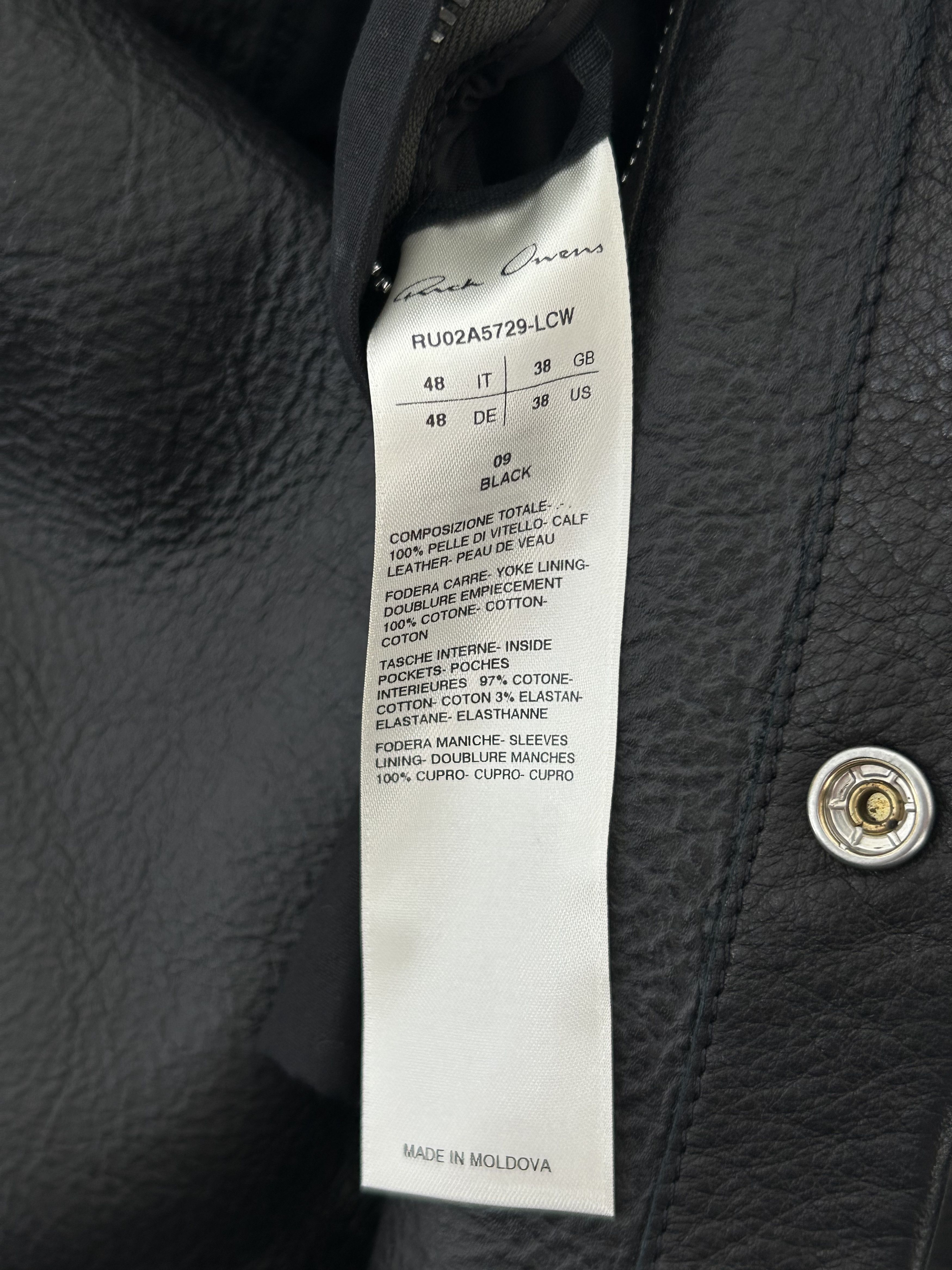 Rick Owens Rick Owens Black Leather Overshirt Size US M / EU 48-50 / 2 - 4 Thumbnail