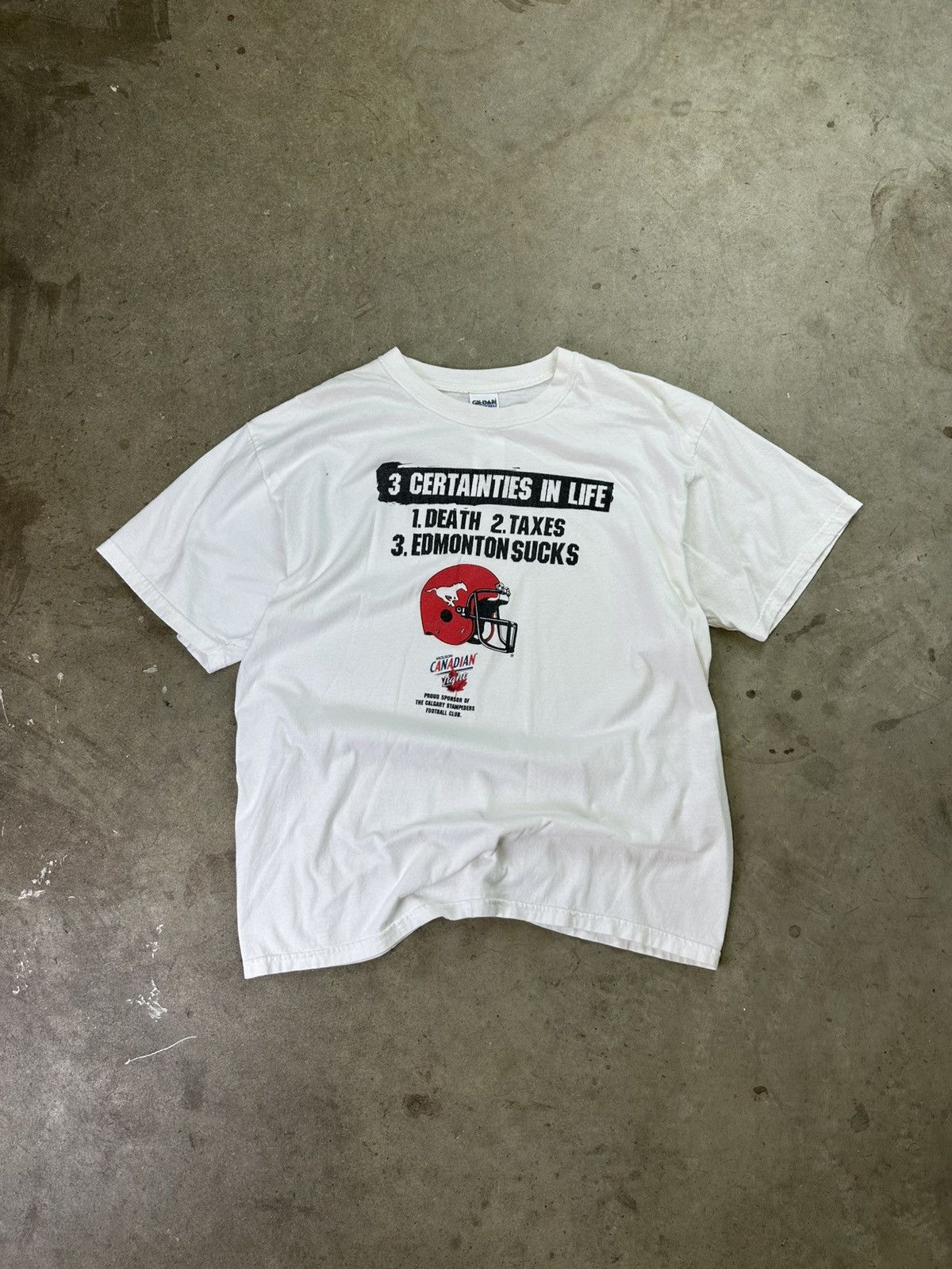 Vintage vintage y2k calgary stampeders cfl football fan humor tee Size US XL / EU 56 / 4 - 1 Thumbnail