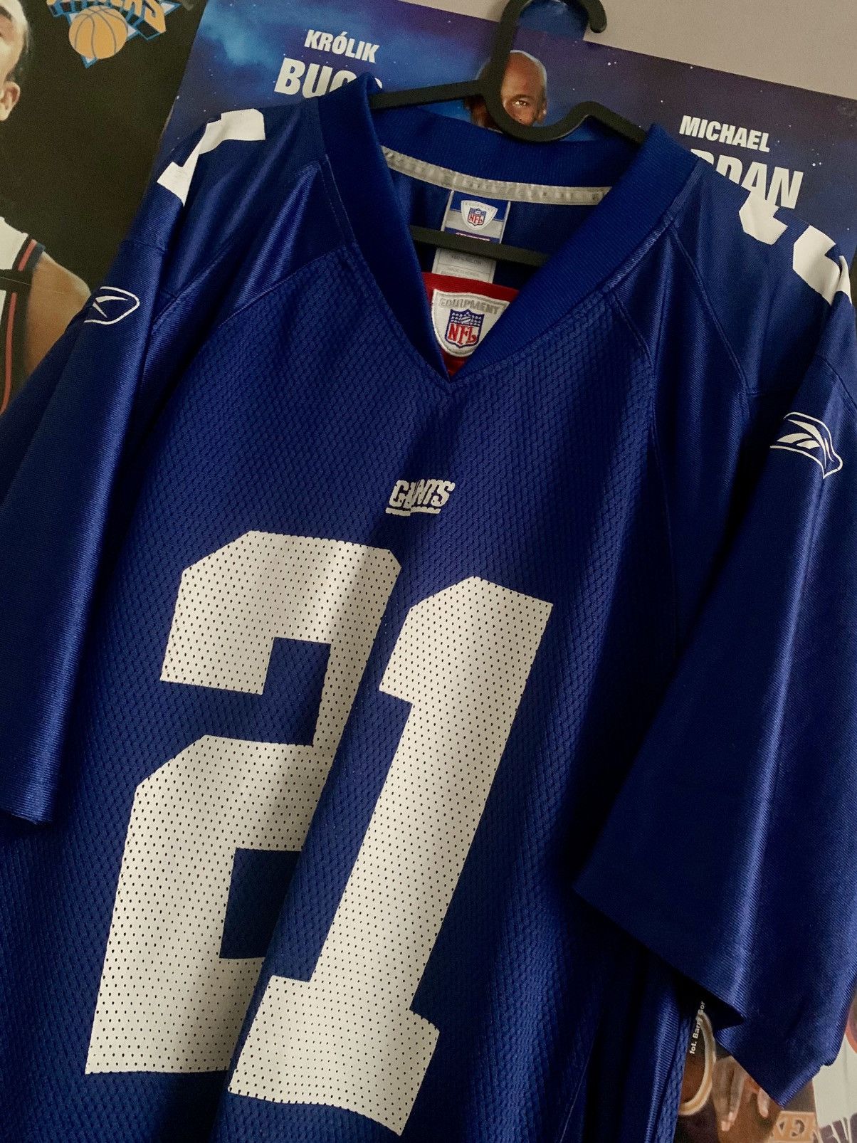 NFL × Reebok 00s Vintage Reebok NFL New York Giants #21 Barber Jersey Size US S / EU 44-46 / 1 - 2 Thumbnail