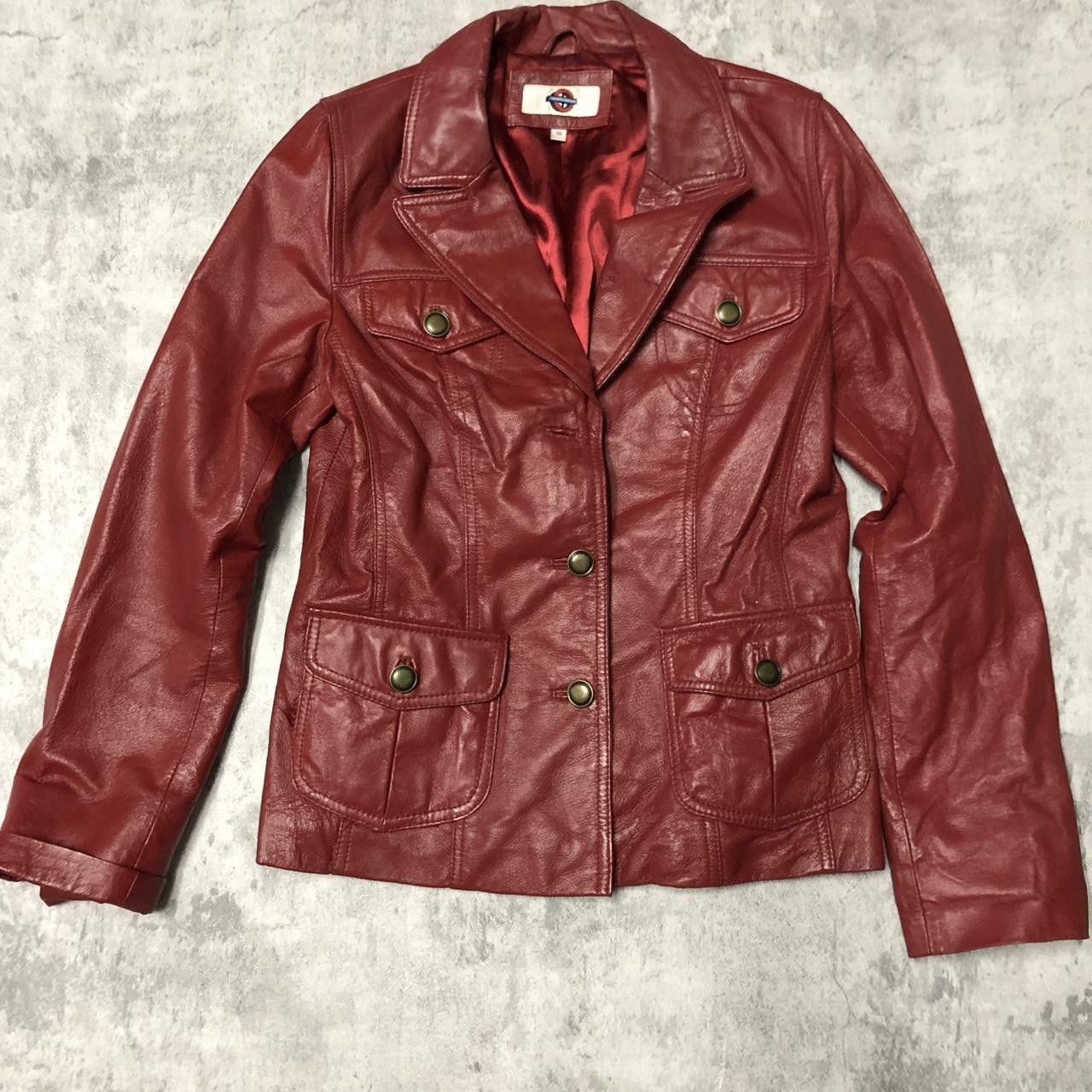 Other Red faux leather jacket with a punk vibe #fauxleatherjacket Size ONE SIZE - 1 Thumbnail