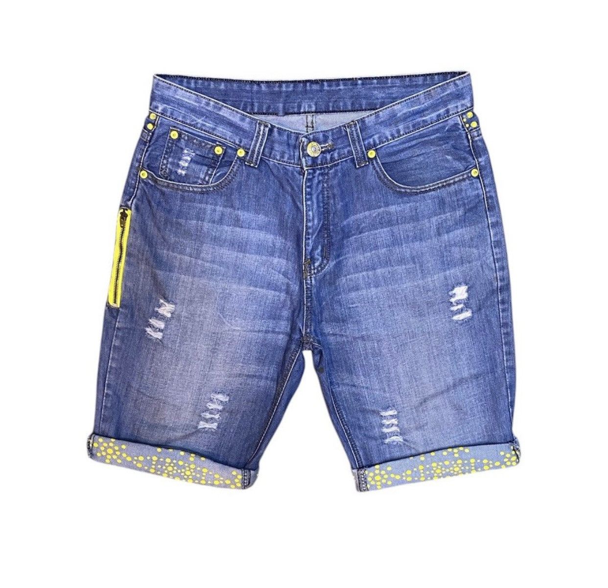 Fragment Design Levis Fenon by Fragment design Iconic Logo Studded short Size US 33 - 2 Thumbnail