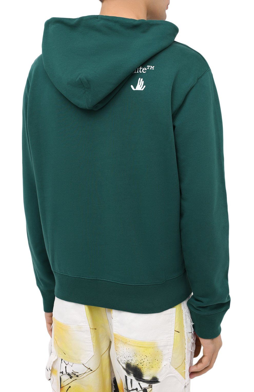 Off-White Green Big Swimming Man Logo Hoodie Size US M / EU 48-50 / 2 - 4 Thumbnail