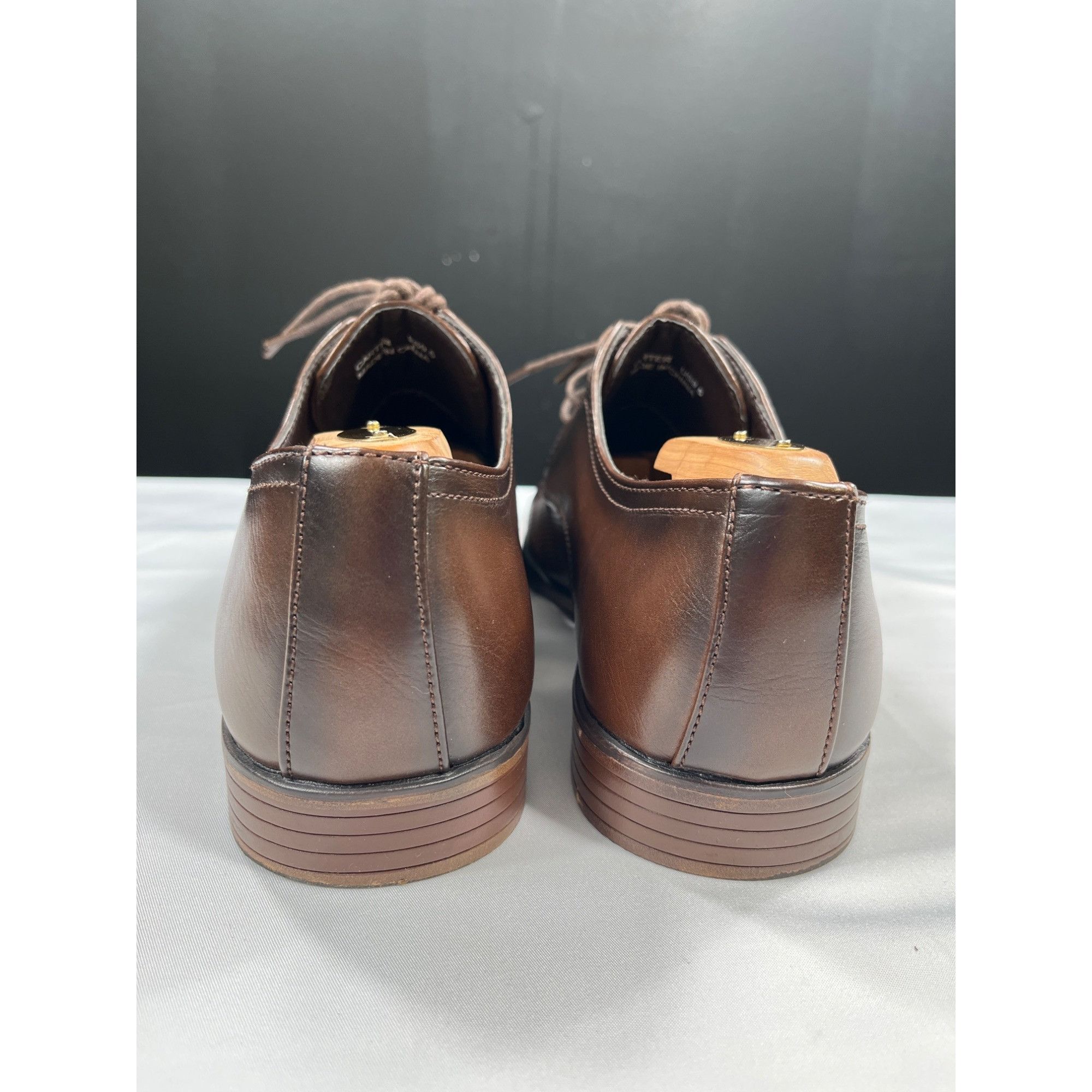 Designer Tayno Brown Leather Oxfords SKU 7503 Size 9.5 Size US 9.5 / EU 42-43 - 5 Thumbnail