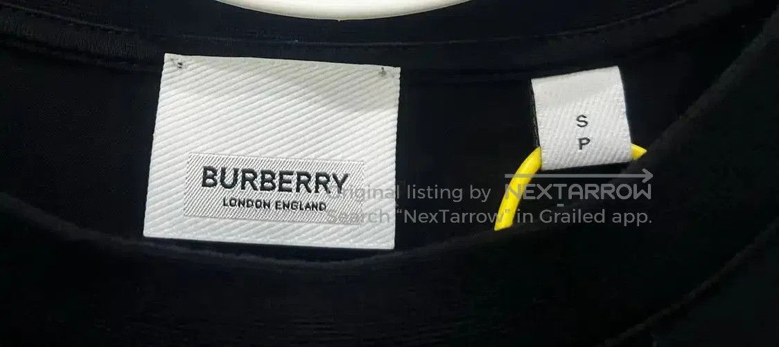 Burberry Burberry Black Cotton Men's T. Size US S / EU 44-46 / 1 - 4 Thumbnail