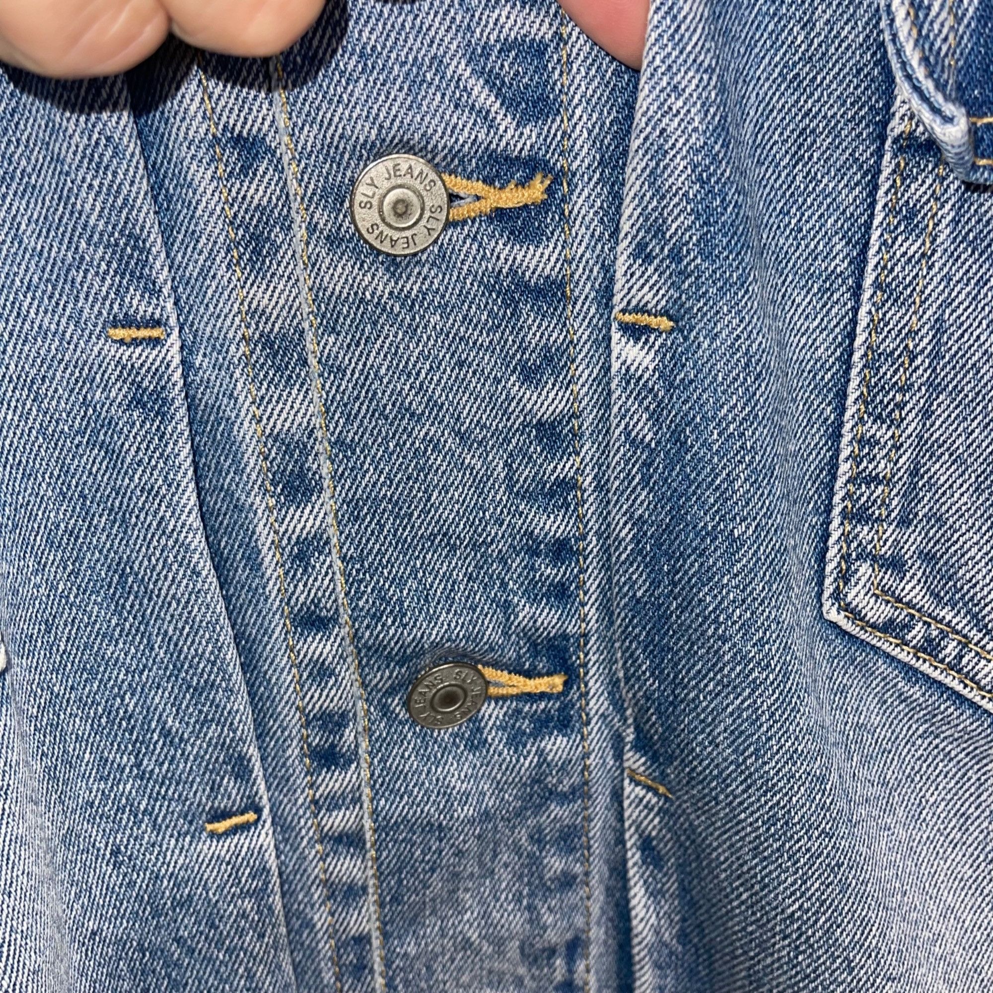 Vintage Sly Jeans Vintage Mens Jacket One Size Blue Denim Size ONE SIZE - 7 Thumbnail