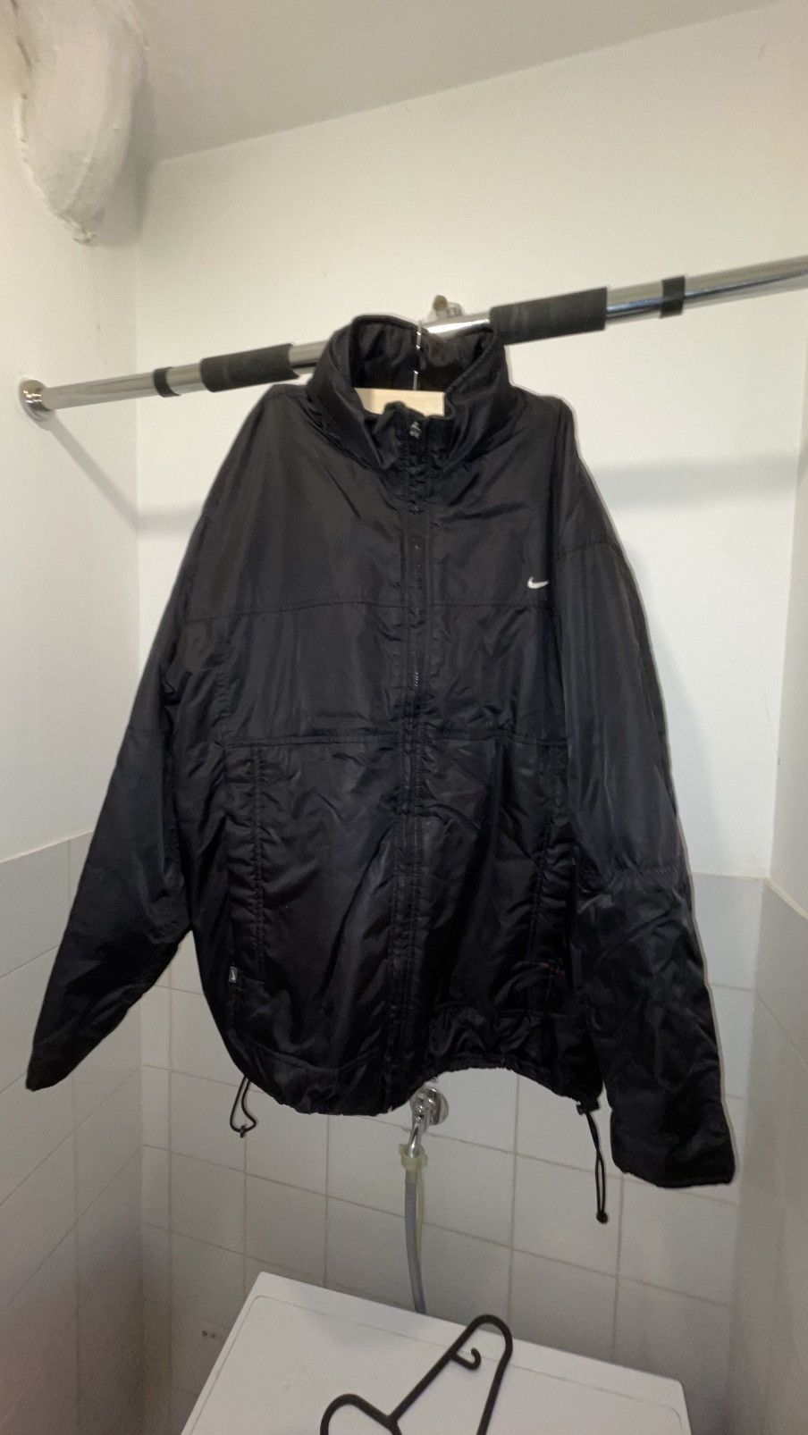 Nike Nike Vintage Black Jacket XL – Retro Windbreaker Puffer Size US XL / EU 56 / 4 - 1 Thumbnail