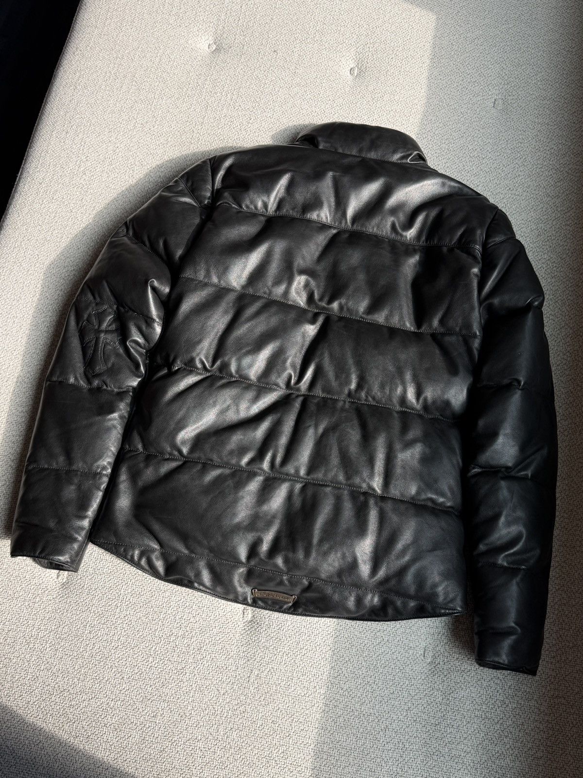 Chrome Hearts Black Leather Down Jacket Size US S / EU 44-46 / 1 - 7 Thumbnail