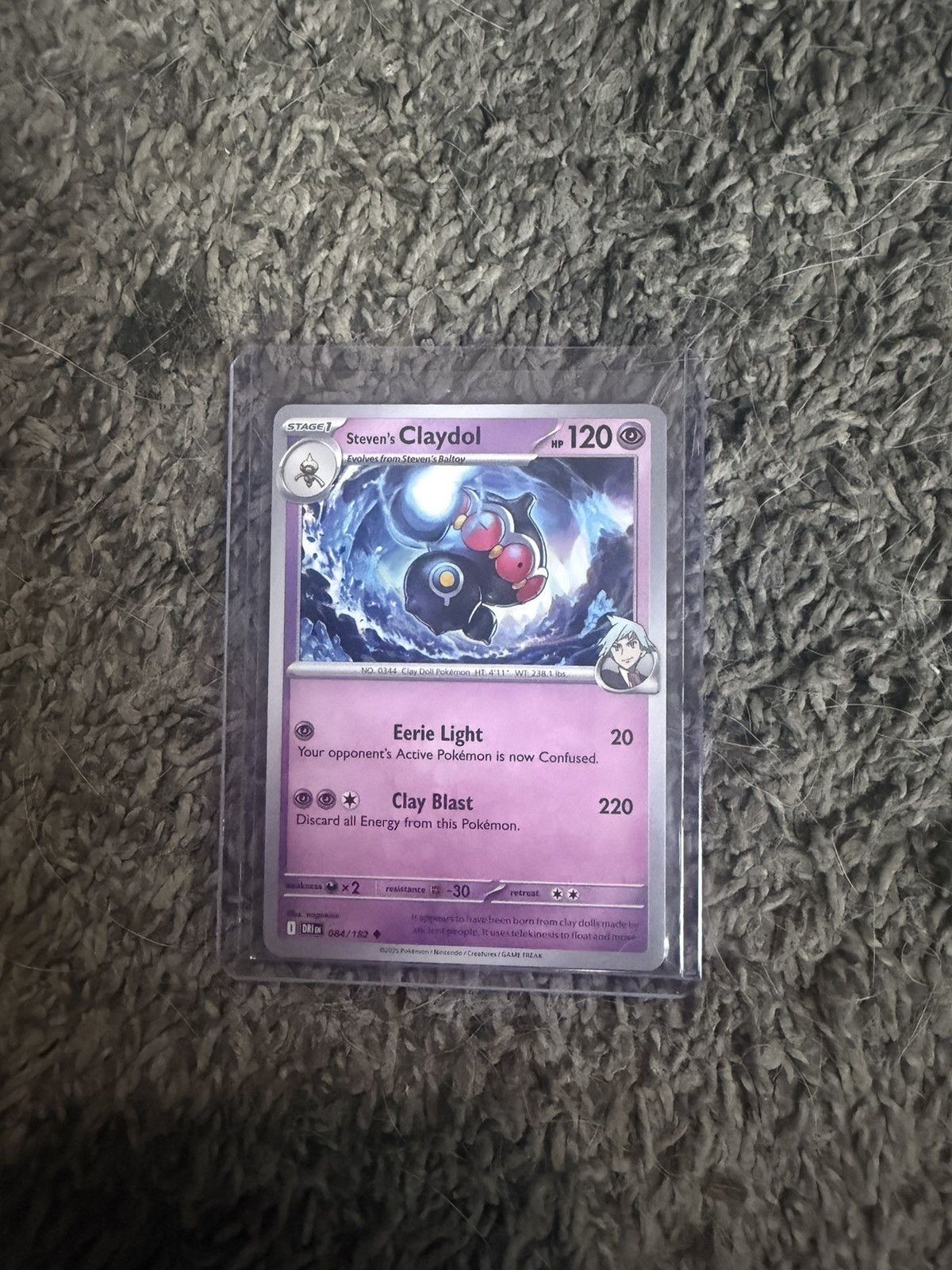 Pokemon 2025 Pokémon Steven’s Claydol Card Size ONE SIZE - 1 Thumbnail