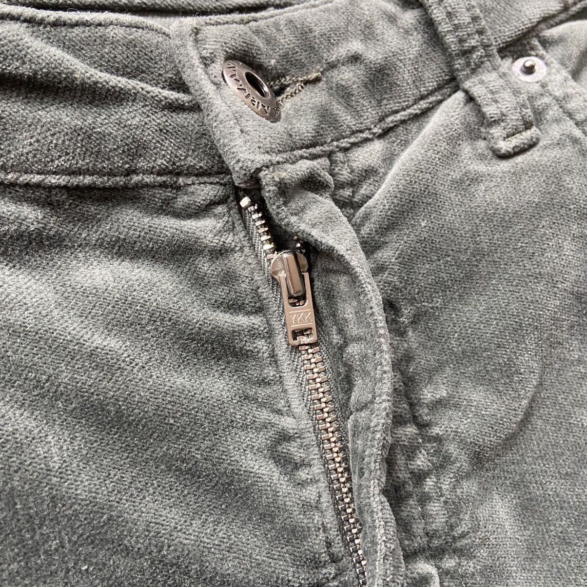 Armani 📌 Vintage Crazy Armani Jeans Velour Flared Pants Size US 32 / EU 48 - 11 Thumbnail