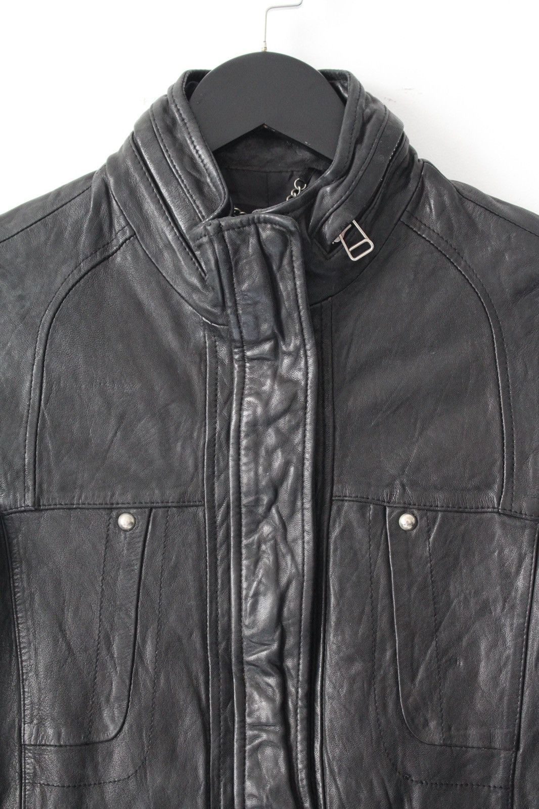 If Six Was Nine 2000S JAPANESE MADE SHEEPSKIN STAND-COLLAR UTILITY JACKET Size US S / EU 44-46 / 1 - 3 Thumbnail