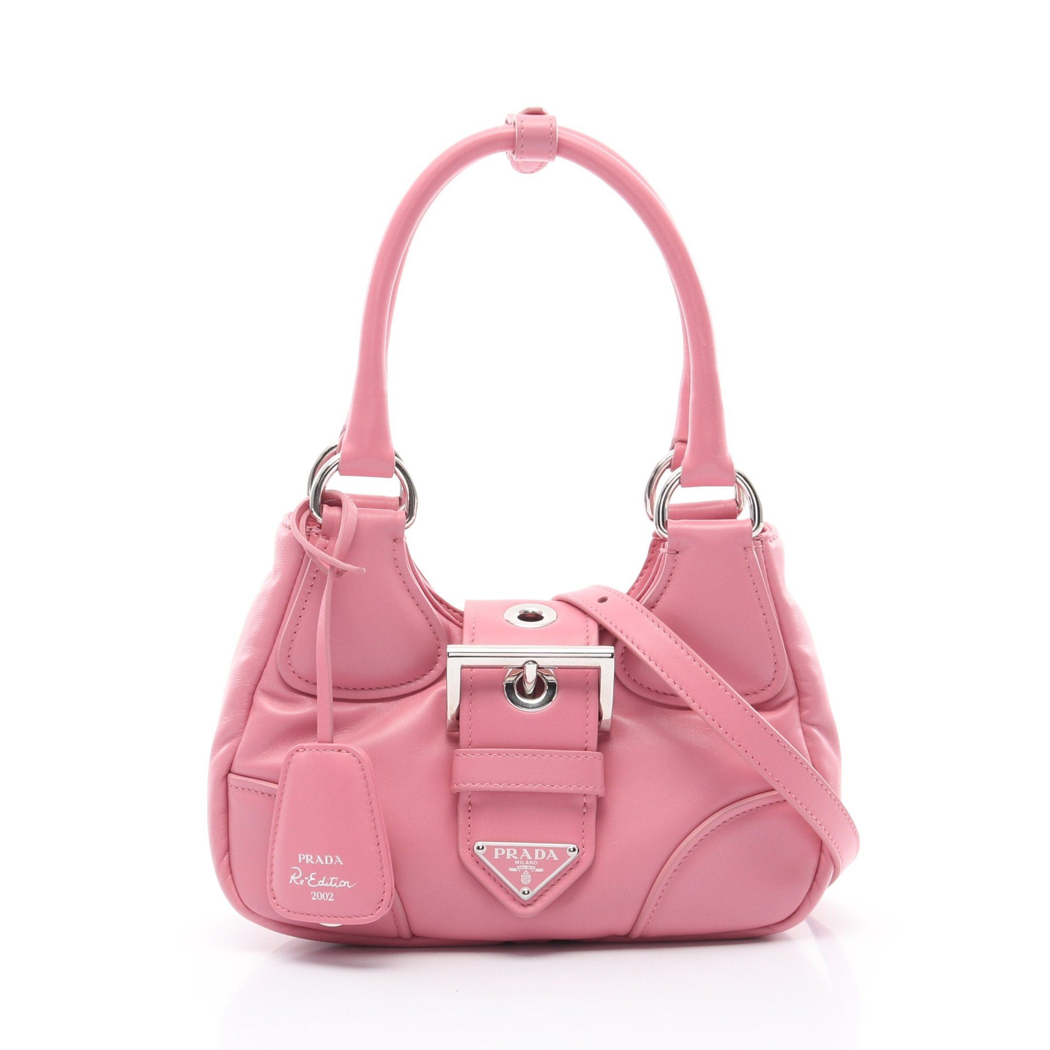 Prada Prada Moon Handbag Leather Pink Size ONE SIZE - 1 Thumbnail