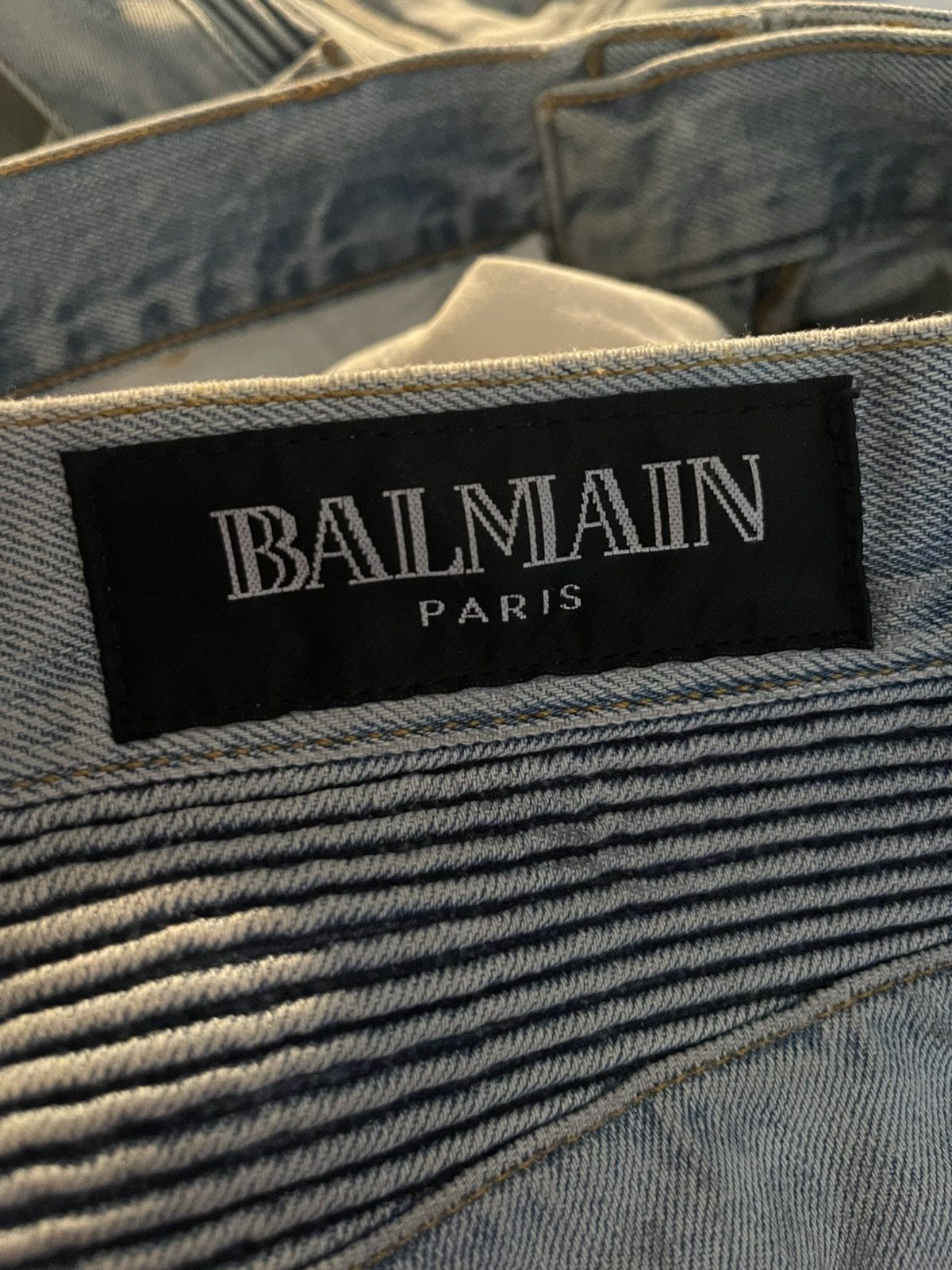 Balmain Balmain SS11 Eagle Coin Biker Jeans Size US 30 / EU 46 - 9 Thumbnail