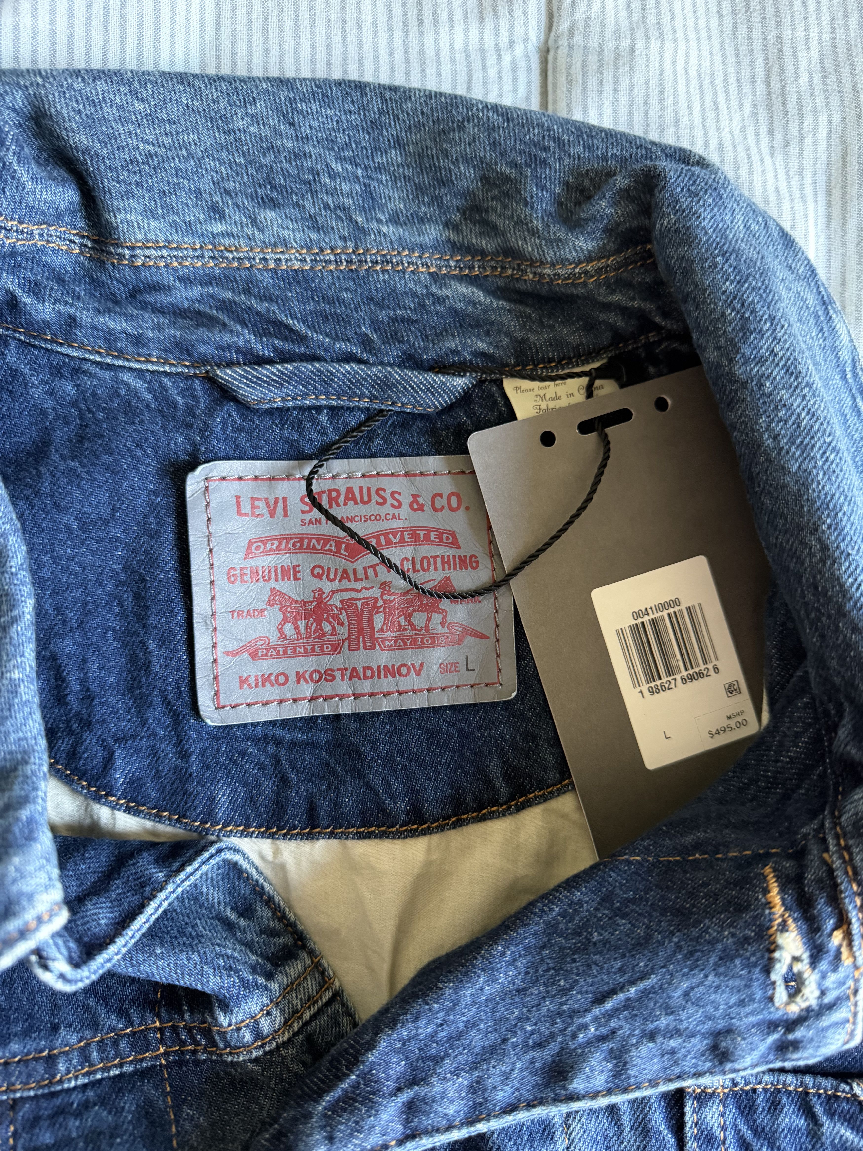 Kiko Kostadinov × Levi's Kiko Kostadinov Levi's Denim Jacket in Blue Size US L / EU 52-54 / 3 - 8 Thumbnail