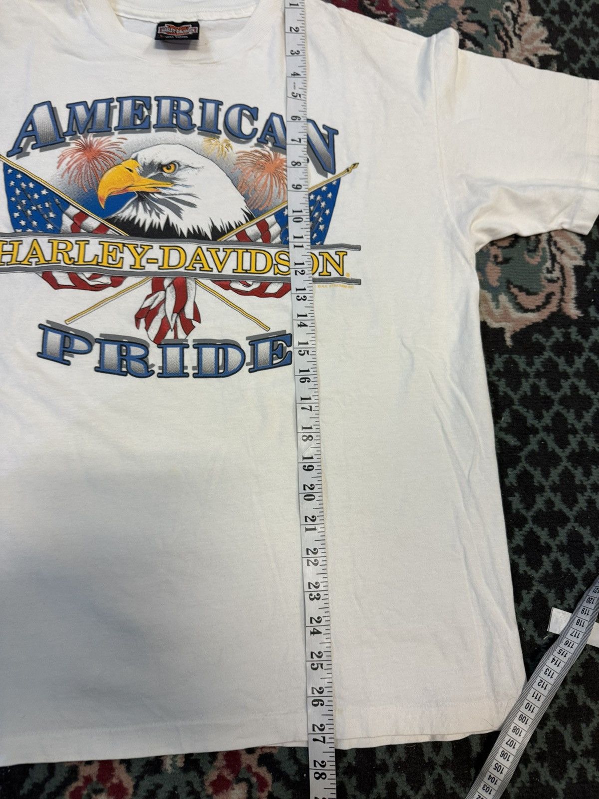 Harley Davidson Vintage 80s 90s Harley Davidson American Pride Los Angeles Size US L / EU 52-54 / 3 - 11 Thumbnail
