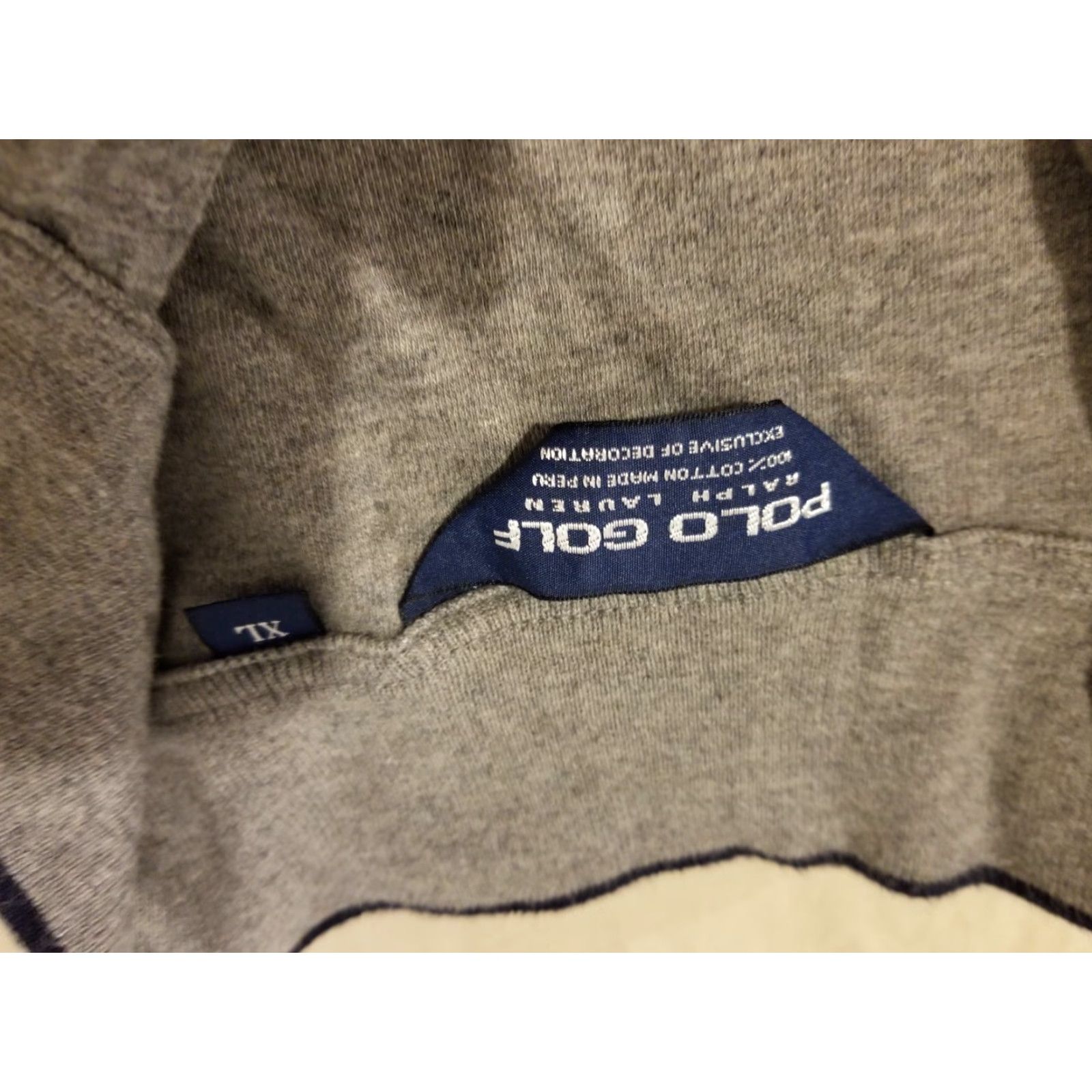 Polo Ralph Lauren Polo Ralph Lauren Mens Polo Half Zip Golf Sweatshirt XL Gray Cotton Athletic Sweater Size US XL / EU 56 / 4 - 3 Thumbnail