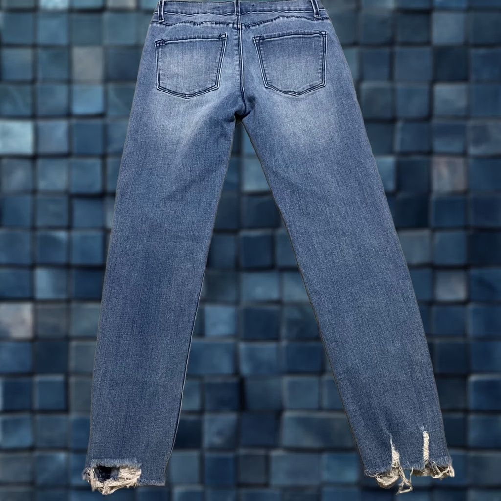 J Brand J Brand Jeans Womens Medium Blue Denim Skinny Crop 25 Waist 5-Pocket Rise Mid Size 42" / US 20 - 1 Thumbnail