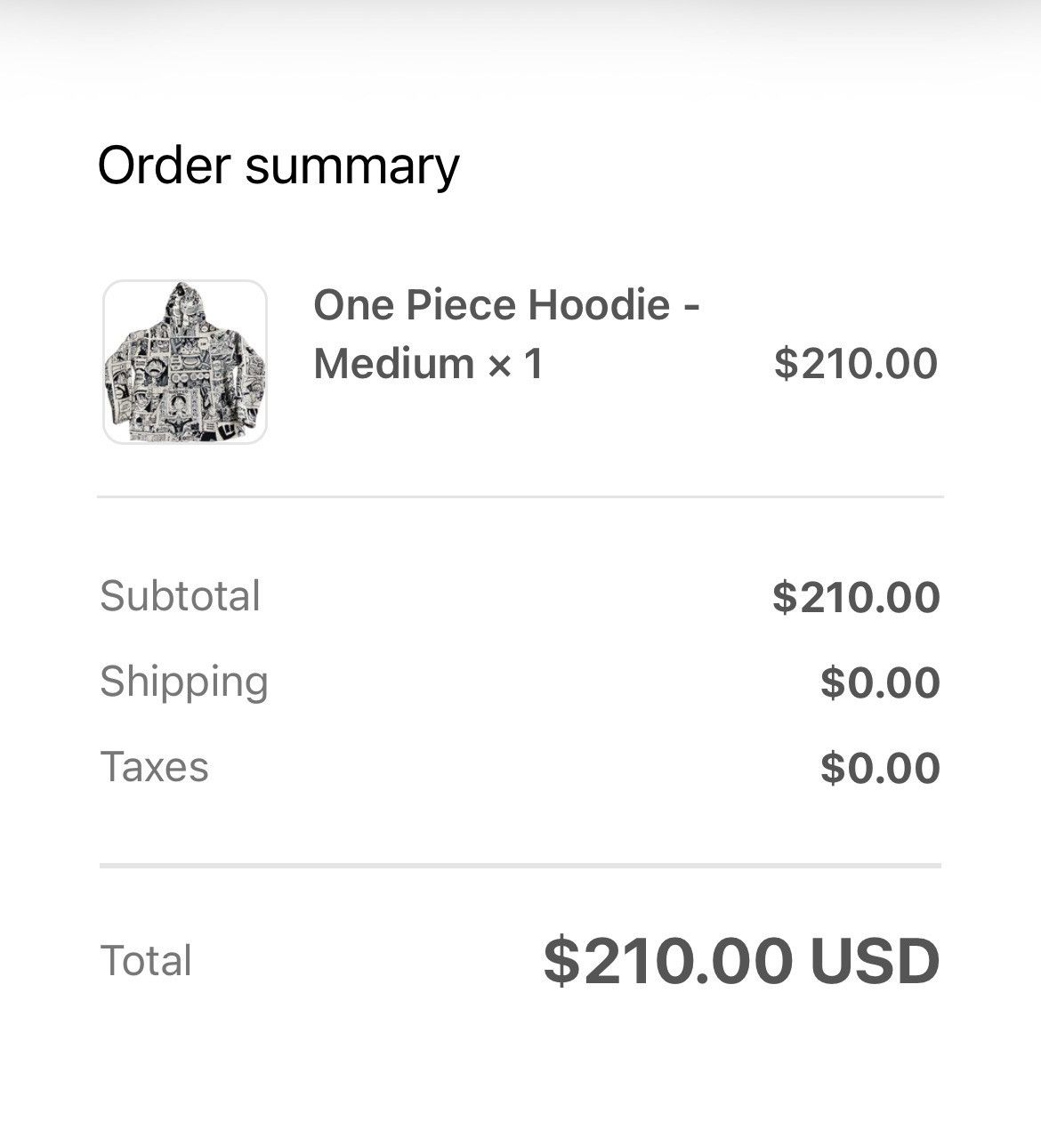 Other One Piece Anime Hoodie Size US M / EU 48-50 / 2 - 2 Thumbnail