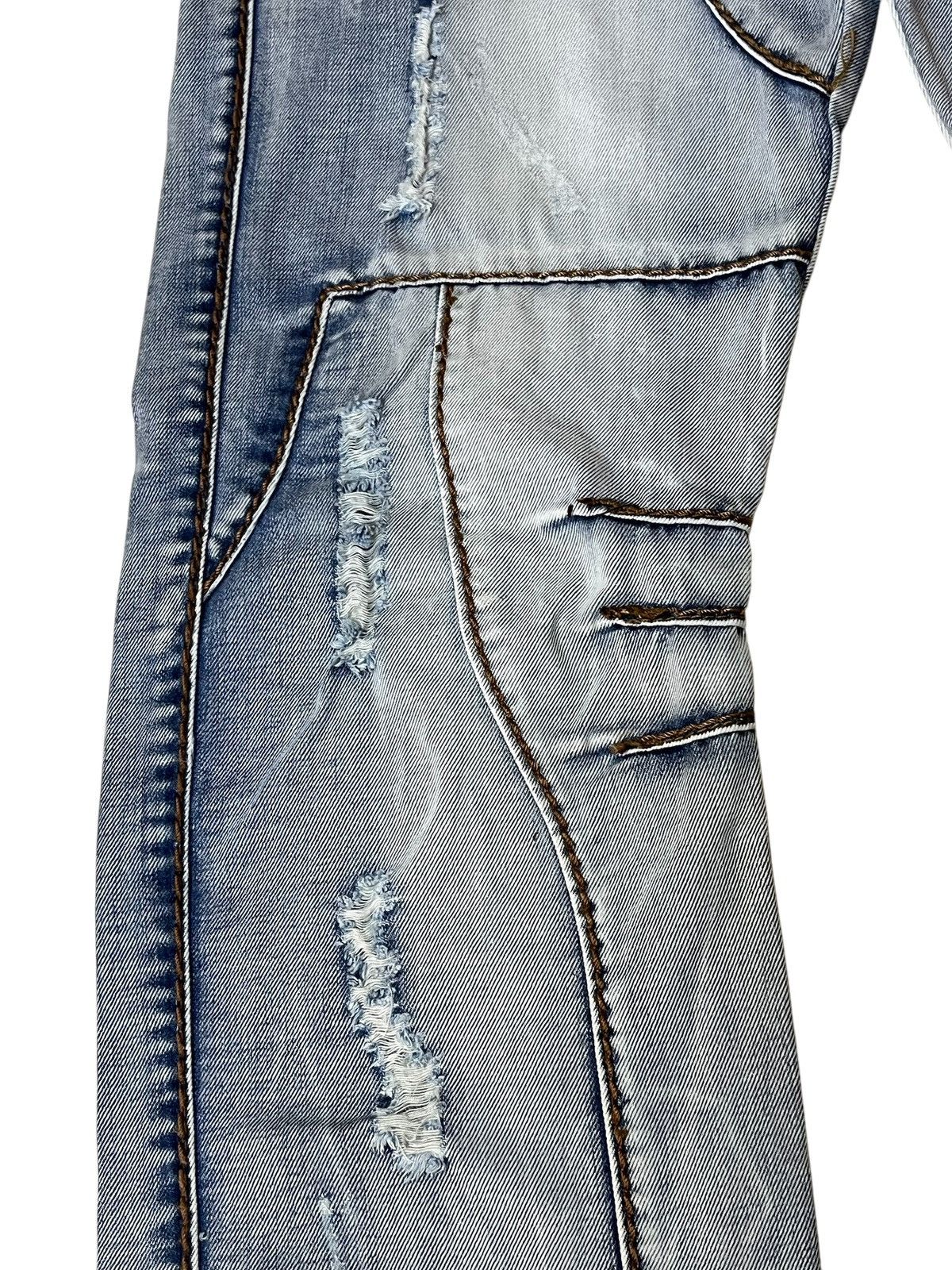 Japanese Brand SICK🔥JAPANESE BRAND FORZA DISTRESSED STYLE JEANS Size US 35 - 5 Thumbnail
