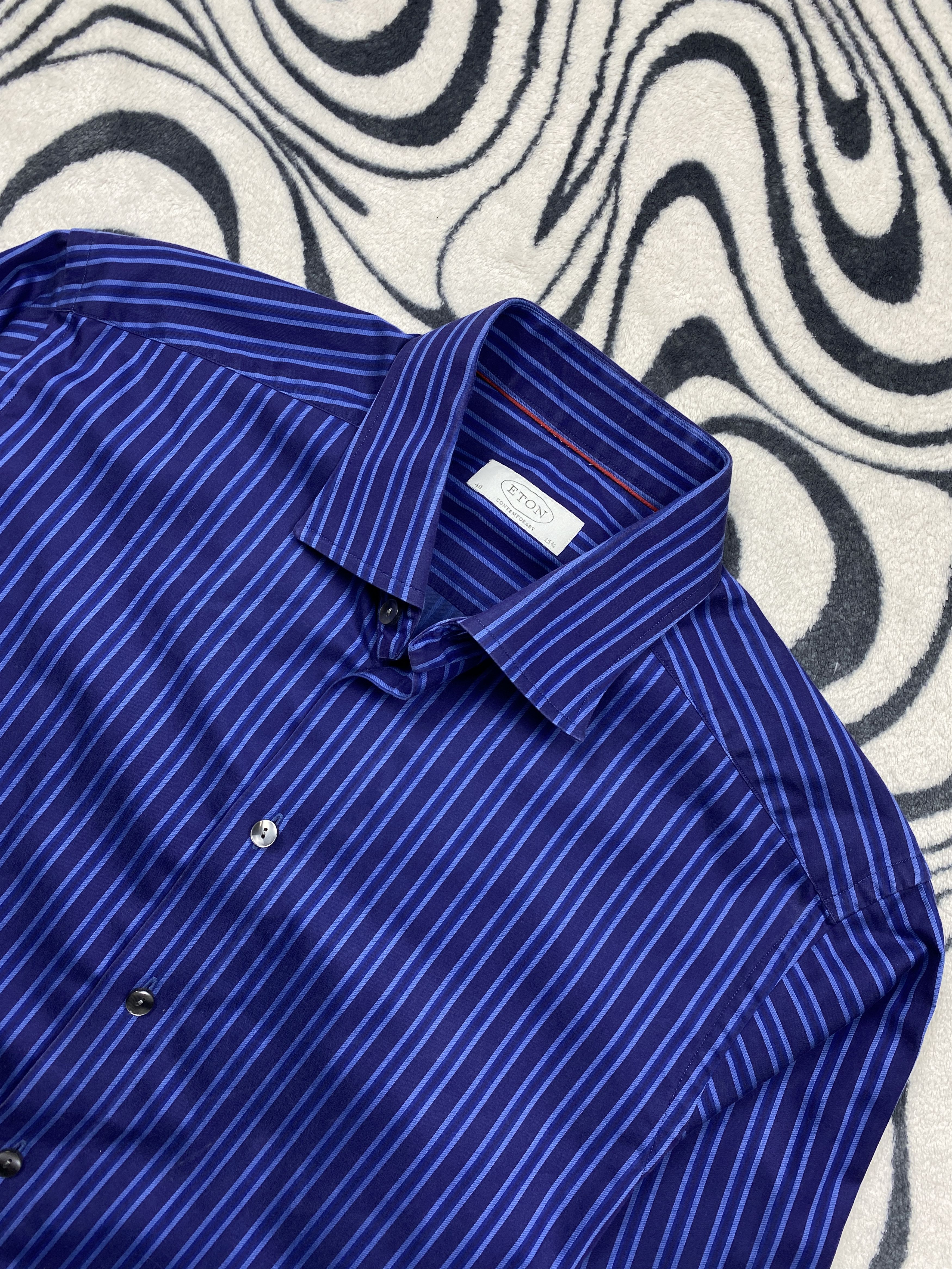 Eton × Vintage Eton Mens Long Sleeve Shirt Size US L / EU 52-54 / 3 - 2 Thumbnail