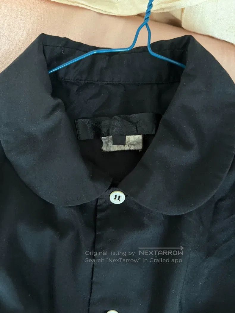 Comme Des Garcons Black collar petal shirt