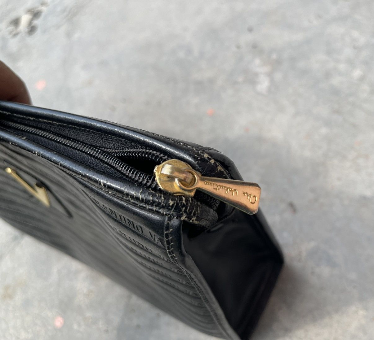 Valentino Valentino Leather Clutch Bag Monogram Size ONE SIZE - 9 Thumbnail