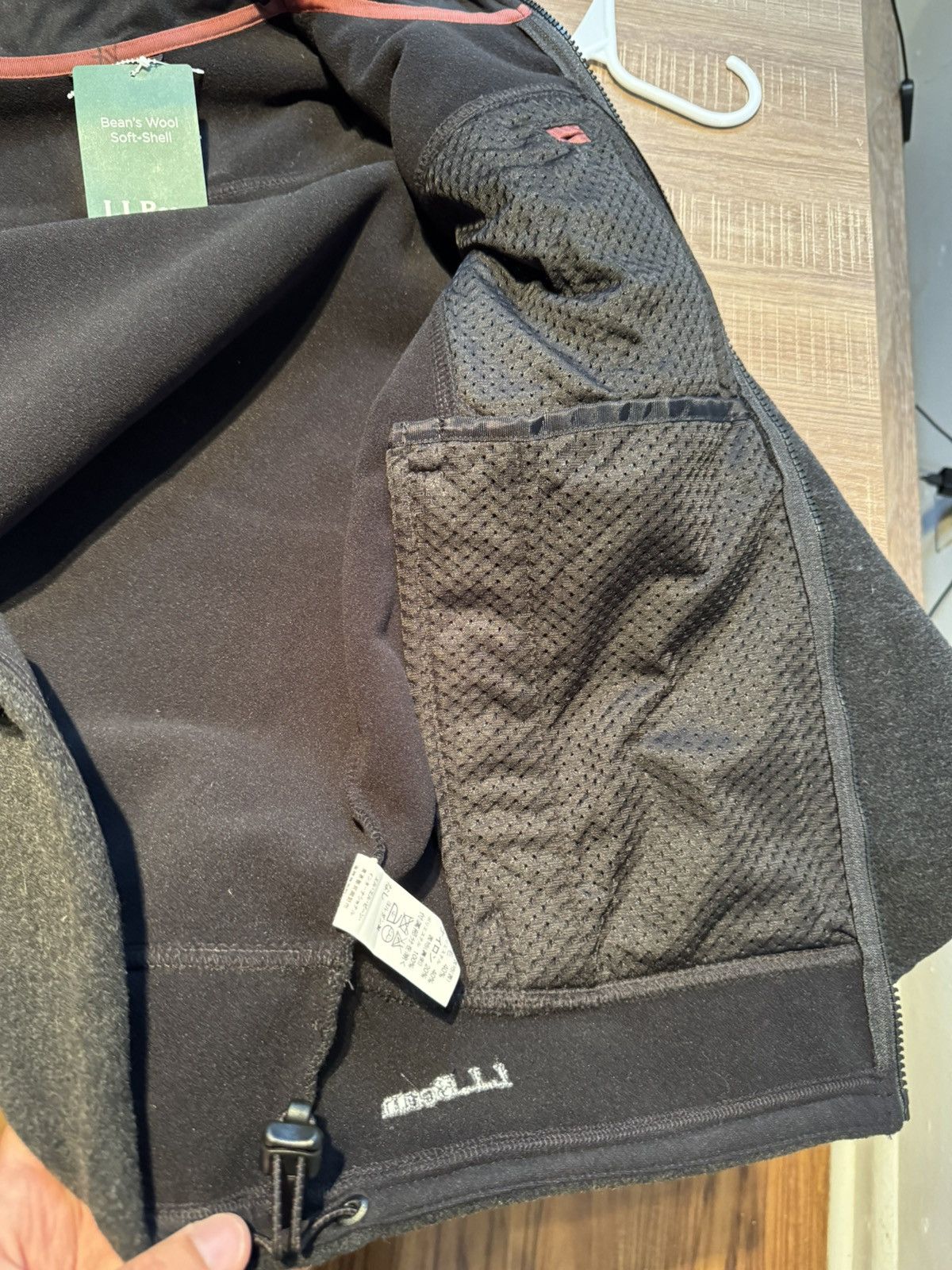 L.L. Bean LL Bean Mens Small Soft Shell Wool Blend Full Zip Up Jacket Size US S / EU 44-46 / 1 - 9 Thumbnail