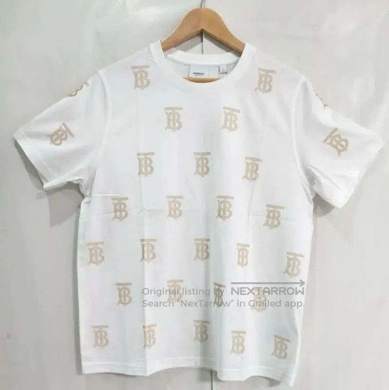 Burberry Burberry Logo White Cotton Short Sleeve T-Shirt. Size US L / EU 52-54 / 3 - 1 Thumbnail
