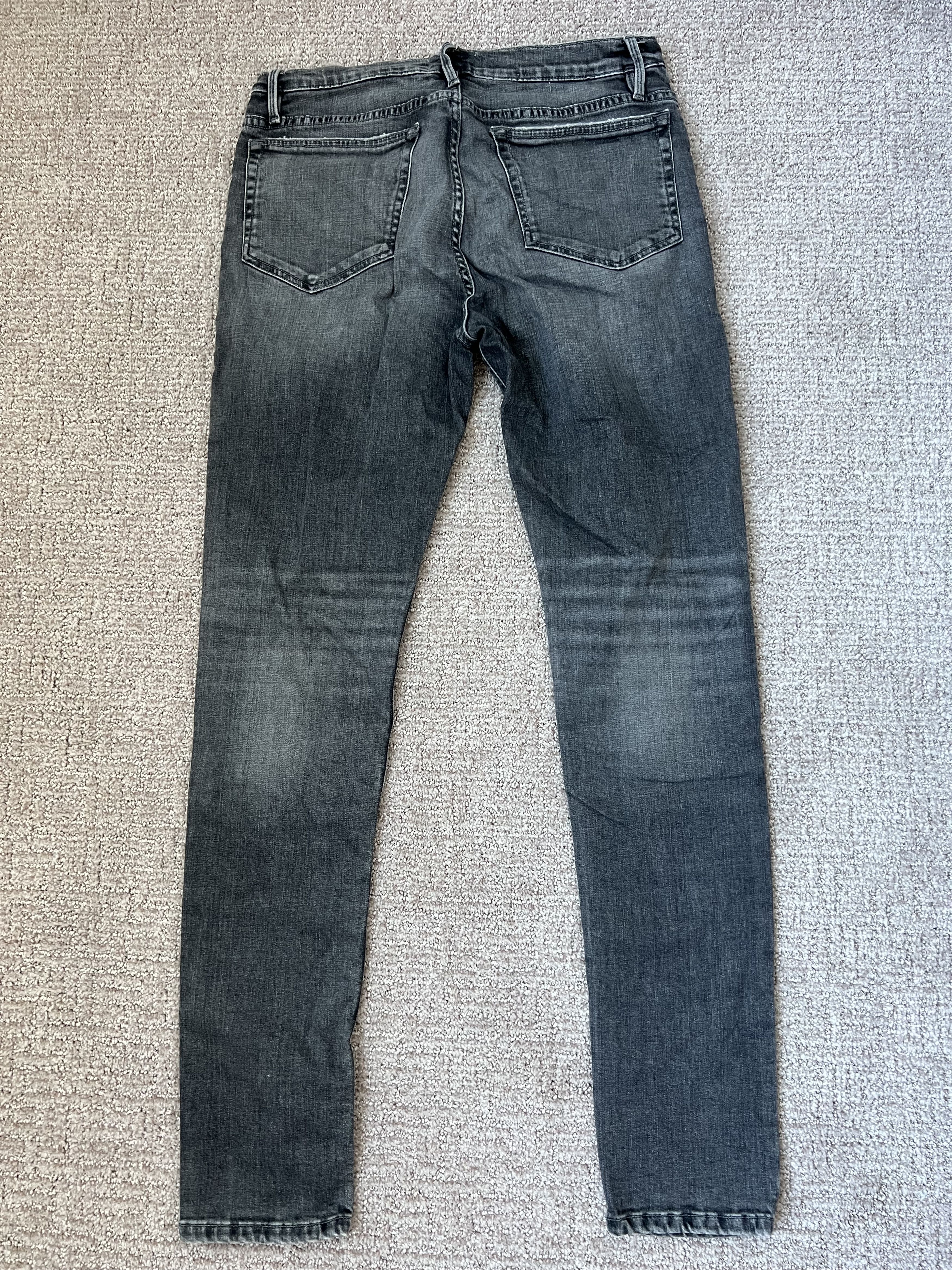 Frame FRAME Jagger True Skinny Grey Denim (Size 32) Size US 32 / EU 48 - 3 Thumbnail