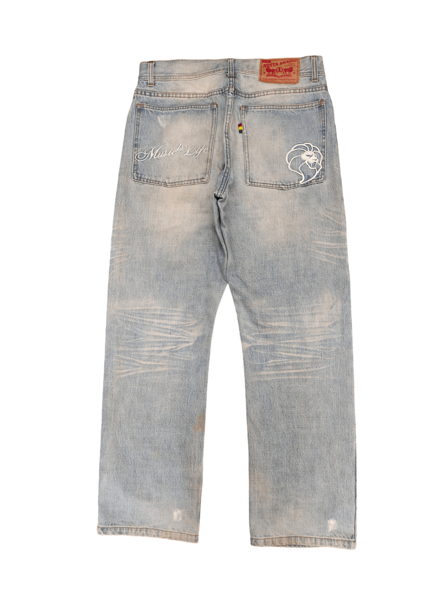 Comme des Garcons × Undercover Nesta Brand Distress Faded Clawmark Jeans Undercover Style Size US 32 / EU 48 - 1 Thumbnail