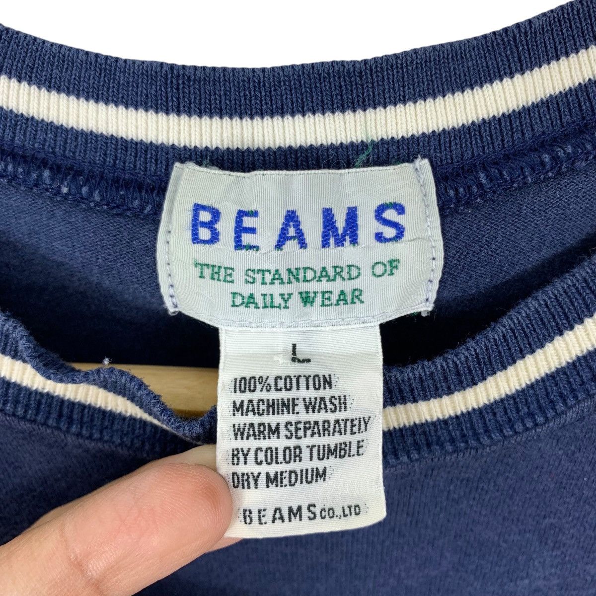 Beams Plus BEAMS Plain Single Pocket Japanese Brand Short Sleeve Tshirt Size US L / EU 52-54 / 3 - 5 Thumbnail