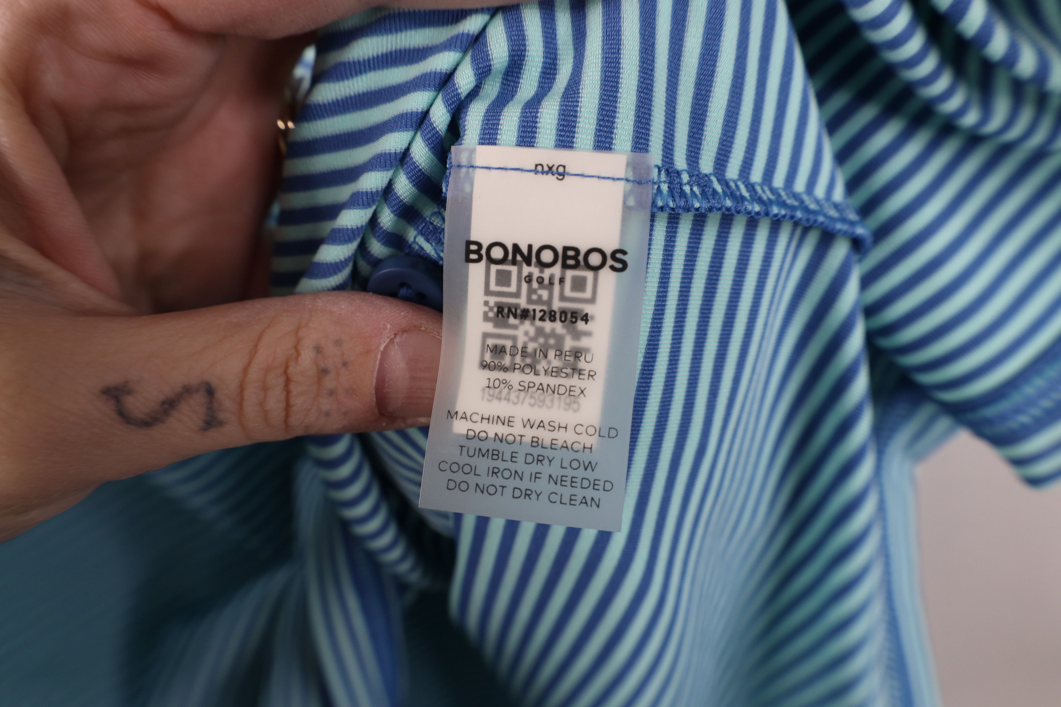 Bonobos Bonobos Fit Stretch Striped Collared Golf Polo Shirt Blue Size US XXL / EU 58 / 5 - 9 Thumbnail