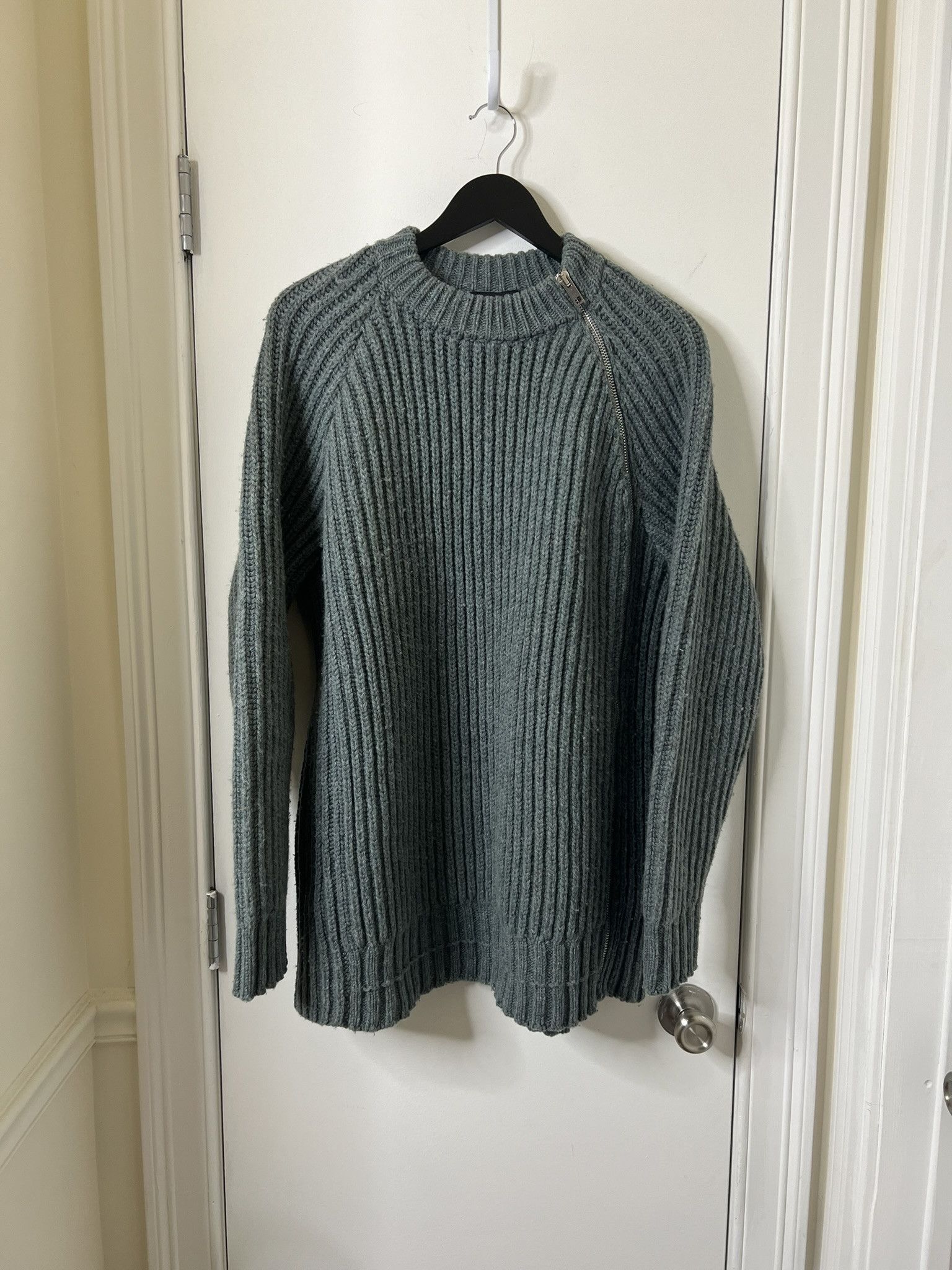 Calvin Klein 205W39NYC CK205W39NYC Green Zipper Sweater sz M Size US M / EU 48-50 / 2 - 1 Thumbnail