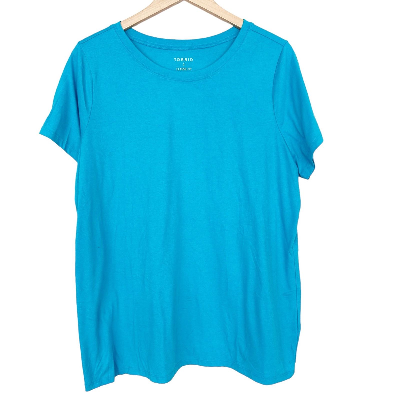 Other Torrid Teal Classic Fit Short Sleeve T Shirt Sz 2X Size XXL / US 16-18 / IT 52-54 - 1 Thumbnail