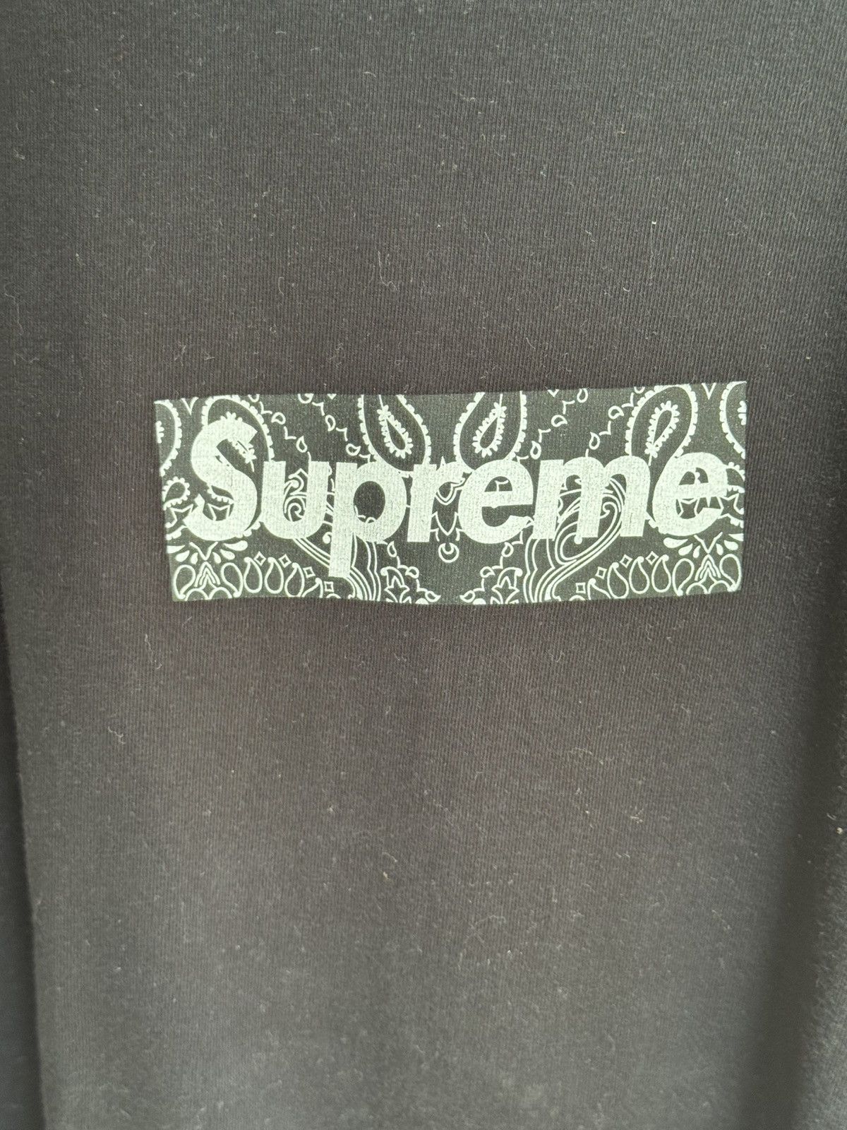 Supreme Supreme Black Bandana Box Logo T-Shirt Size US S / EU 44-46 / 1 - 5 Thumbnail