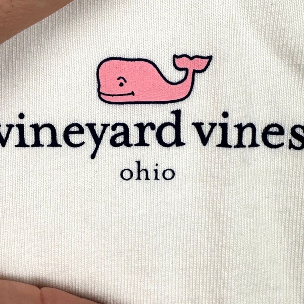 Vineyard Vines Vineyard Vines Ohio T-Shirt Long Sleeve White Crew Neck Pocket Graphic Whale Mens Small Size US S / EU 44-46 / 1 - 5 Thumbnail