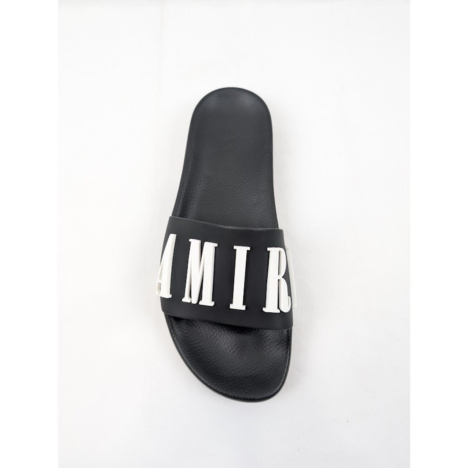 Amiri o1rshd1 Logo Pool Slide Slipper in Black/White Size US 12 / EU 45 - 6 Thumbnail