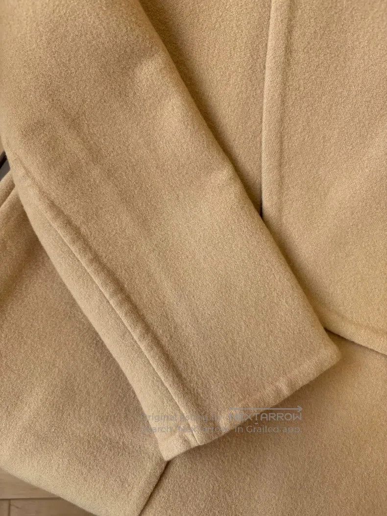 Hermes Hermes Brown lapel button double-sided cashmere overcoat, Size XS / US 0-2 / IT 36-38 - 3 Thumbnail