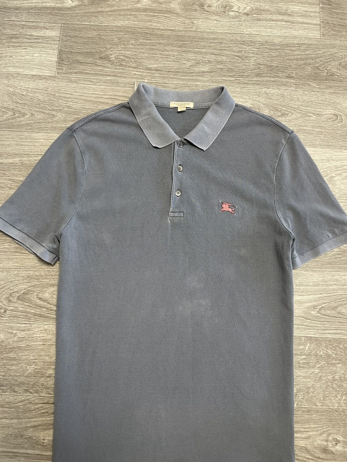 Burberry Burberry Brit Metallic Logo Polo Shirt Size US L / EU 52-54 / 3 - 2 Thumbnail