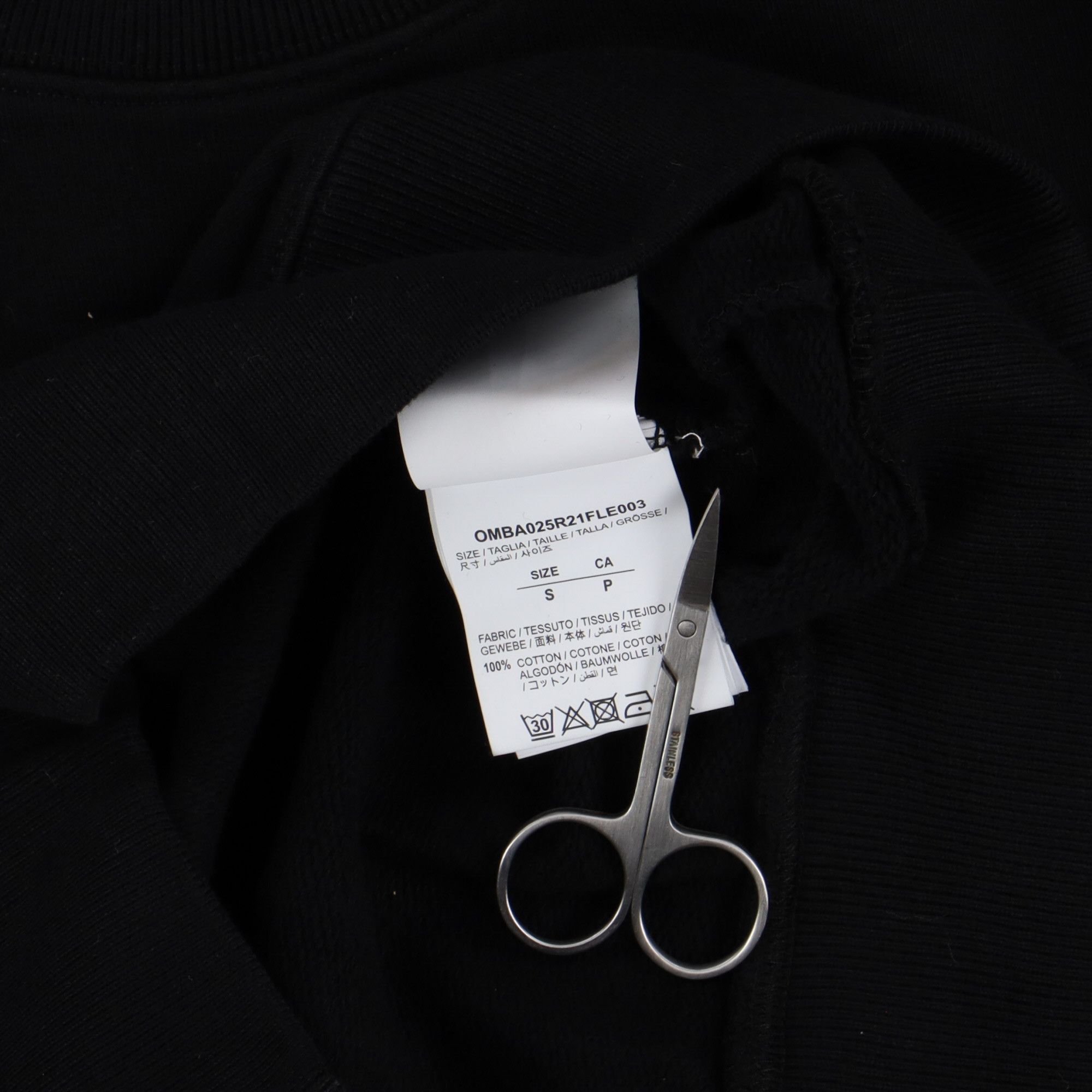 Off-White Black Mona Lisa Arrows Sweatshirt Size US S / EU 44-46 / 1 - 6 Thumbnail