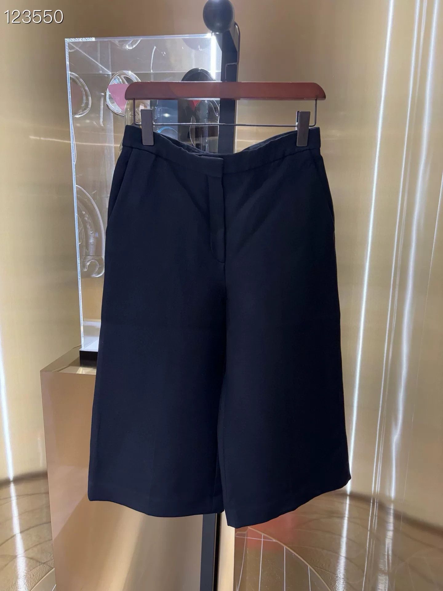 Dior Dior Navy Cropped Wide-Leg Pants 38 Size 38" / US 16 / IT 52 - 1 Thumbnail