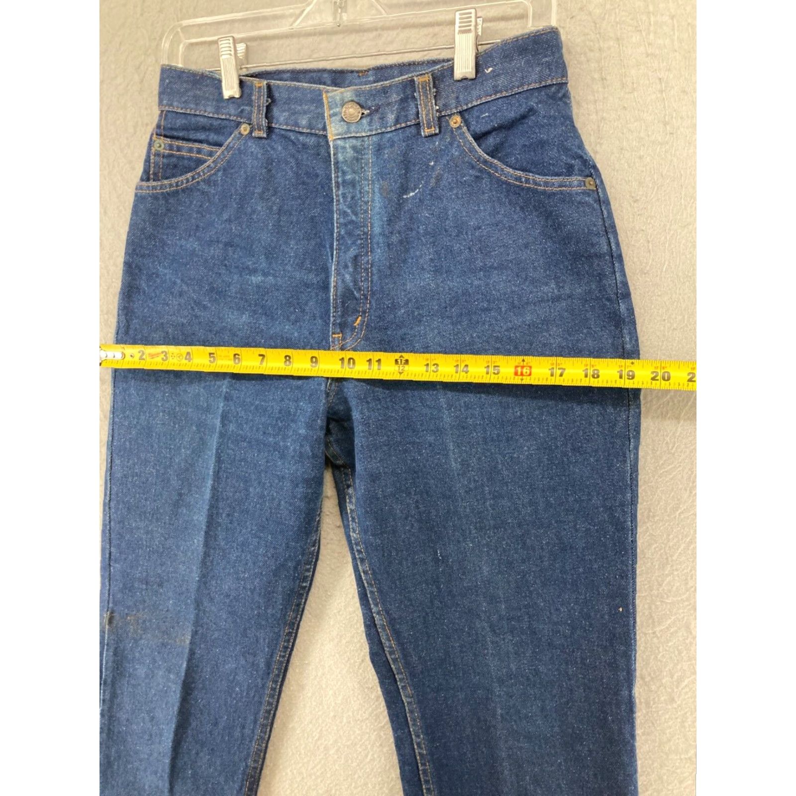 Levi's Levi's Jeans Womens 28x32 High Rise Straight Dark Wash 70s Vintage Size 28" / US 6 / IT 42 - 3 Thumbnail