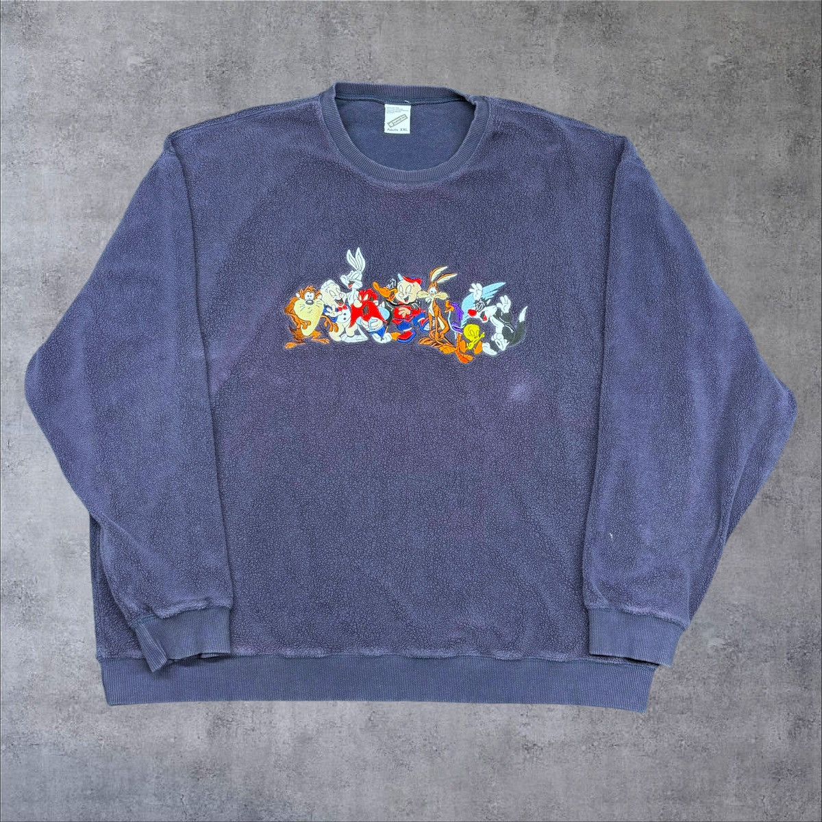 Vintage × Warner Bros Vintage Looney Tunes Fleece Sweatshirt Size US XXL / EU 58 / 5 - 1 Thumbnail