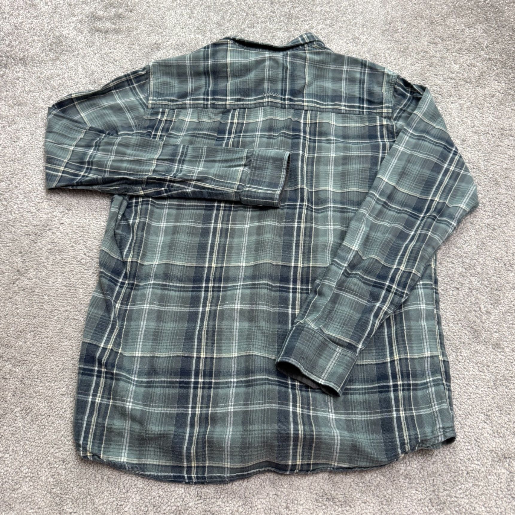 Vintage Kuhl Flannel Button-Up Shirt Mens Small Green Blue Plaid Outdoor Casual Size US S / EU 44-46 / 1 - 2 Thumbnail