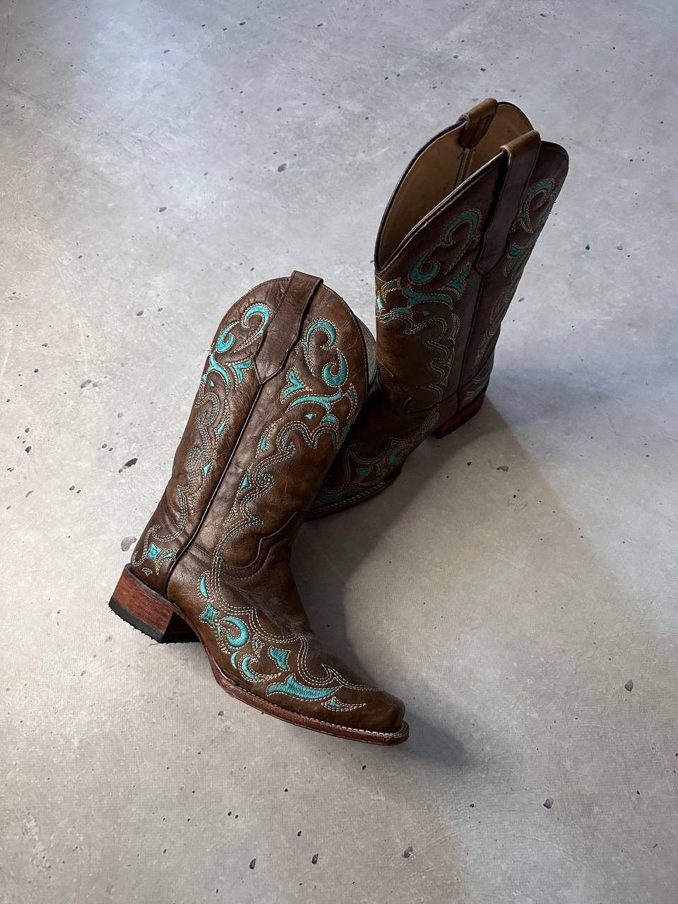Cowboy Equipment × Vintage Circle G Mexico Cowboy Hi Boots Y2K Size US 7 / IT 37 - 1 Thumbnail