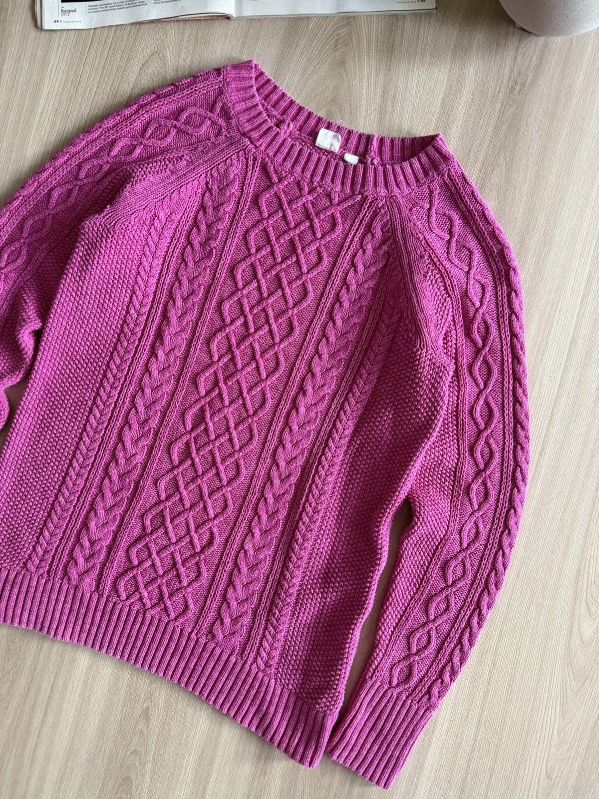 Gap Vintage Gap DB Cable Crewn Sweater 00s Size S / US 4 / IT 40 - 5 Thumbnail