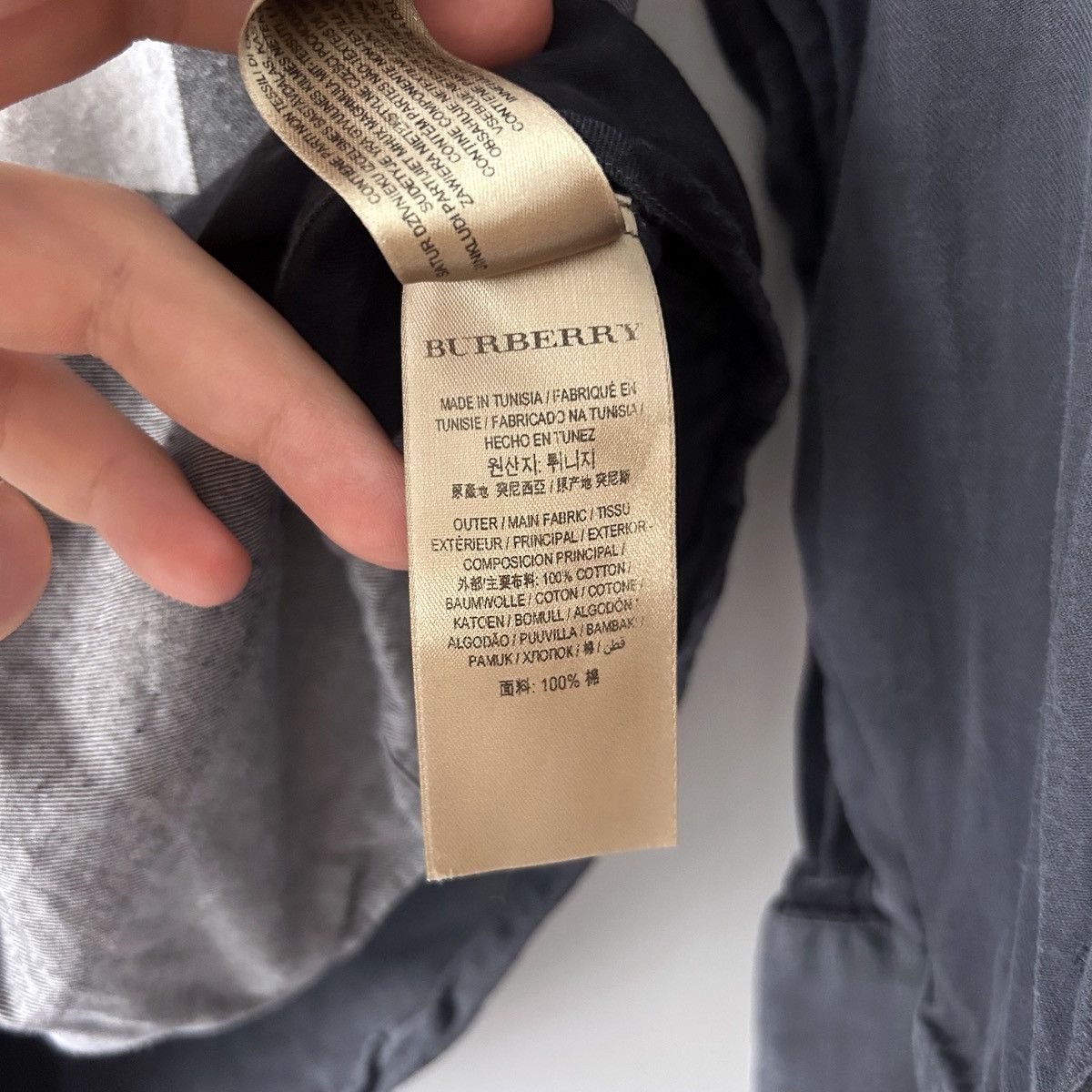 Burberry Burberry check stretch poplin shirt Size US M / EU 48-50 / 2 - 6 Thumbnail