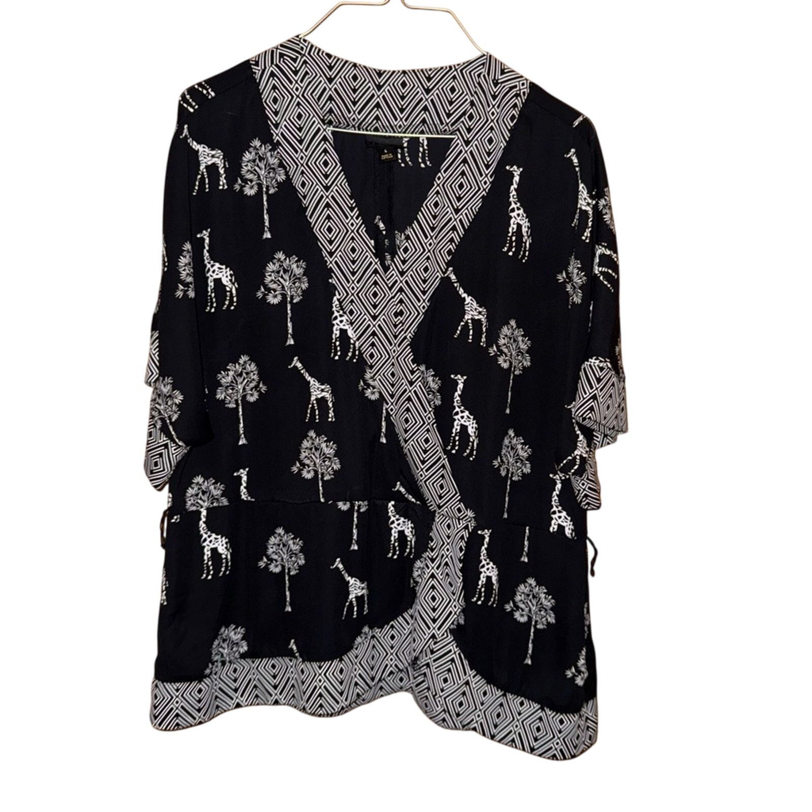 Worthington Worthington Stylish Black and White Women's Top Size L / US 10 / IT 46 - 1 Thumbnail