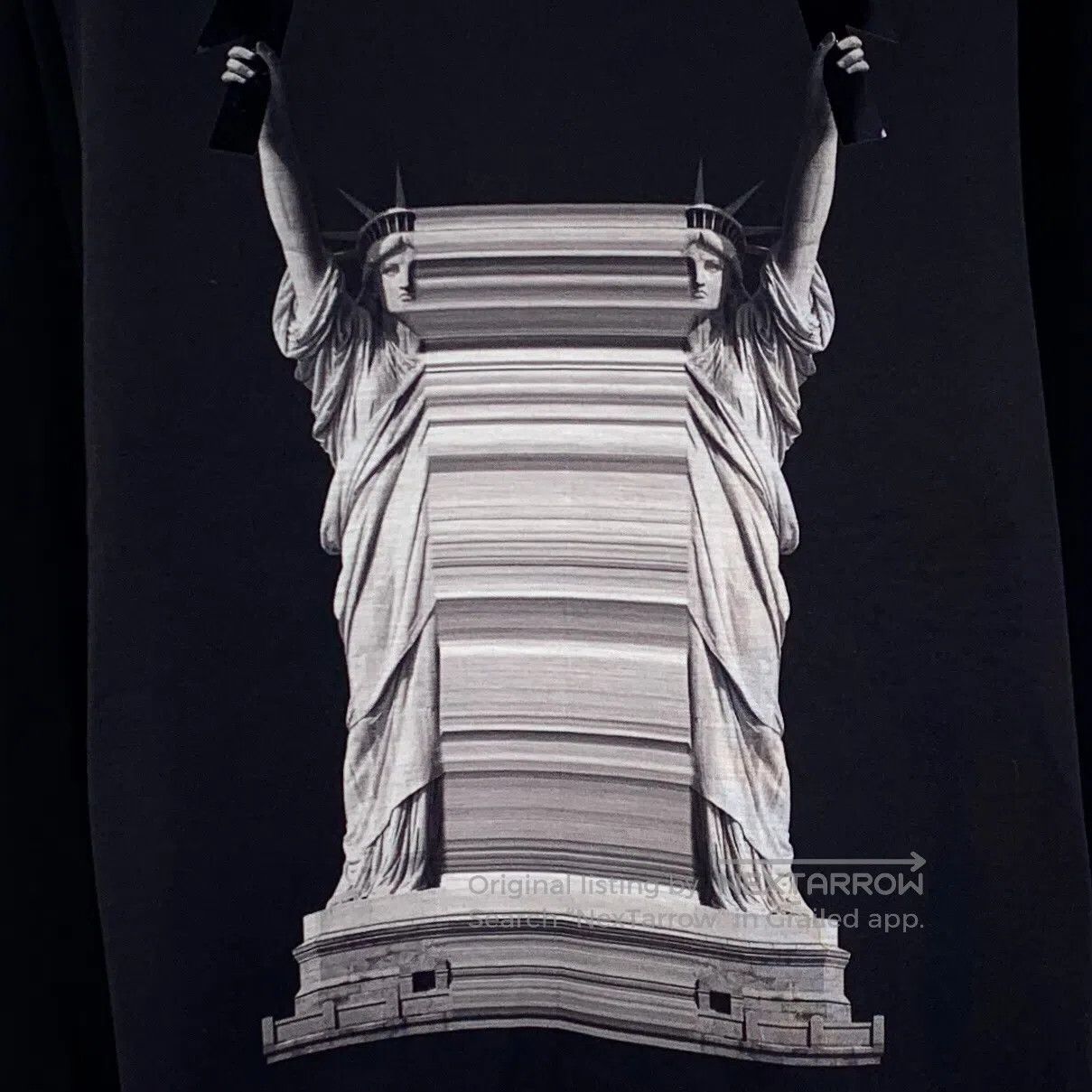 Neil Barrett Neil Barrett Black cotton long-sleeved sweatshirt with Sta Size US L / EU 52-54 / 3 - 4 Thumbnail