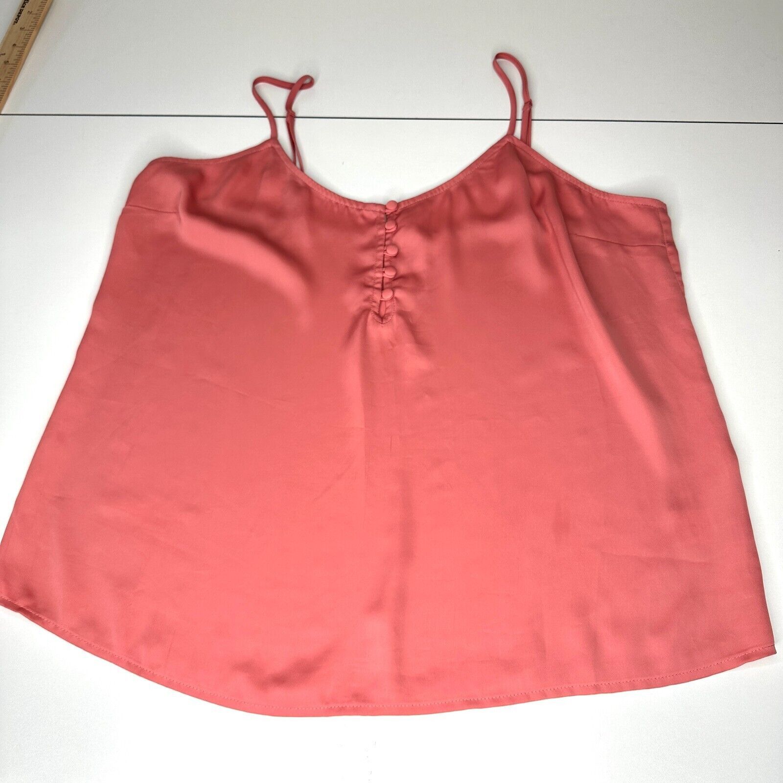 Other L'Academie Peach 5-Button Loop Tank Adj Straps Cami Top L Size L / US 10 / IT 46 - 3 Thumbnail