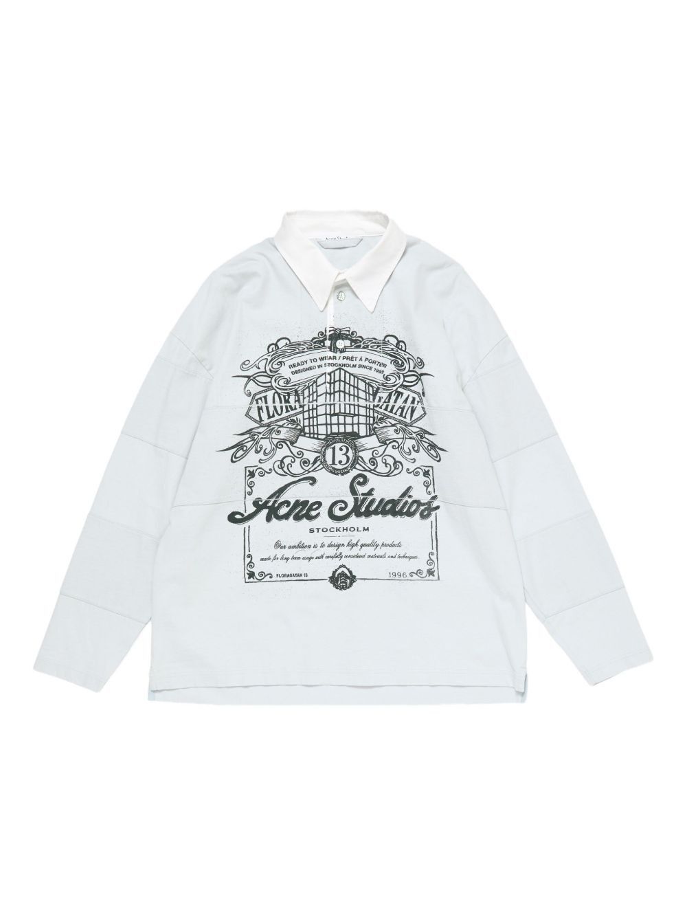 トップス Acne Studios STOCKHOLM 1996 long sleeve Acne Studios - Logo t-shirt - Relaxed fit - Faded black
